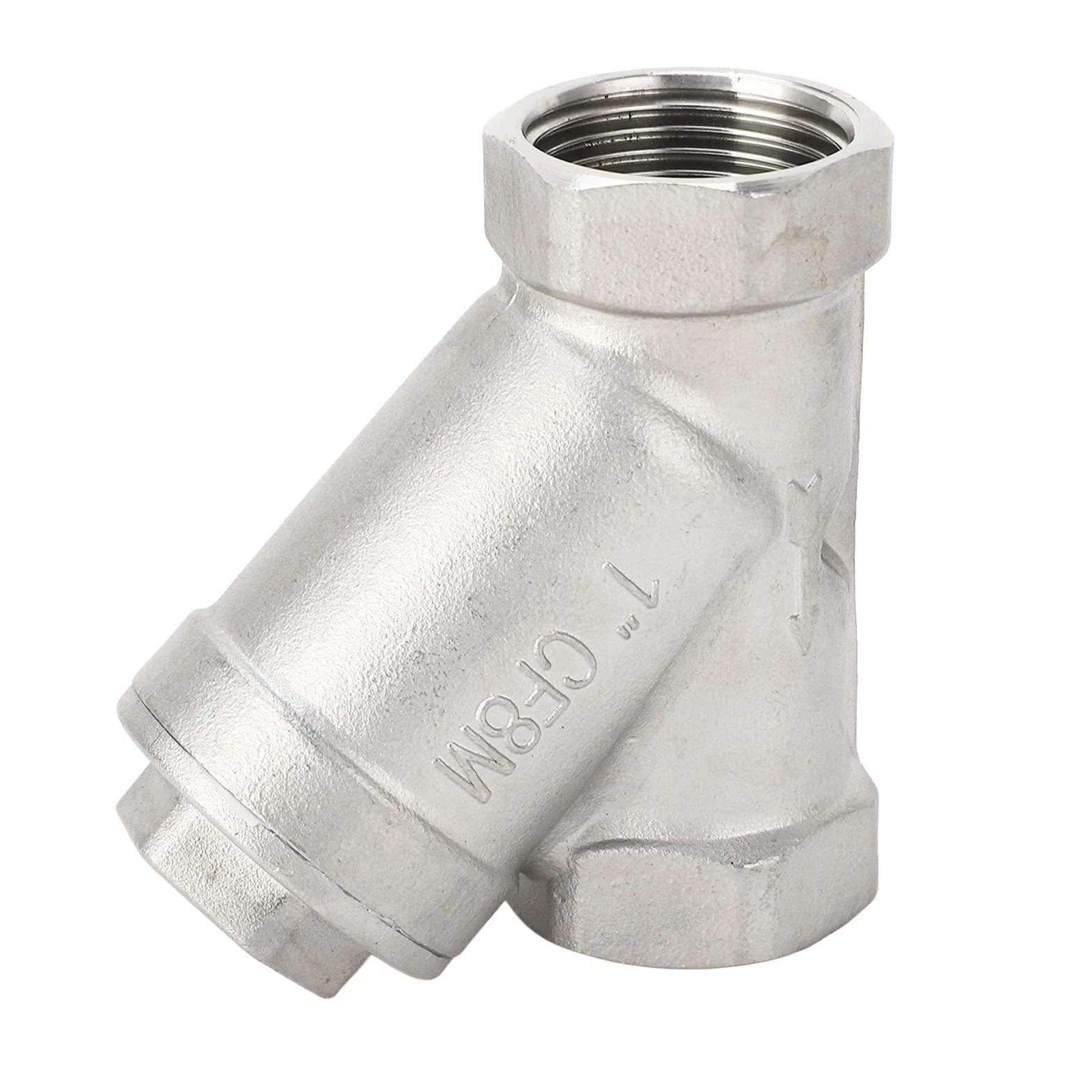 BRRNOO Filtro de Tubería de Agua Acero Inoxidable 304 en Forma de Y 1 Pulgada DN25 Rosca
