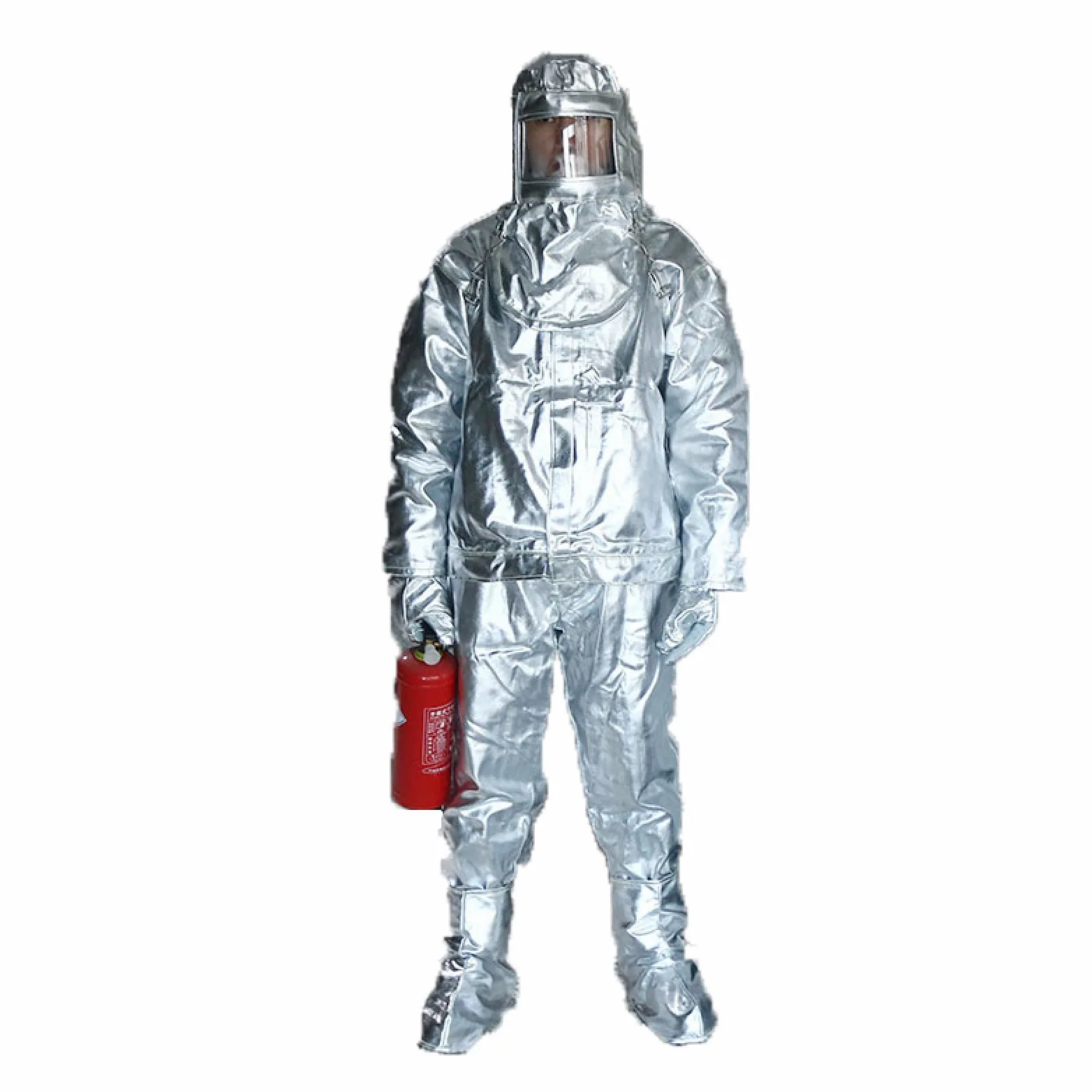 Traje Protección Contra Incendios Traje Retardador Llamas Resistente A Radiación Térmica Fábrica Vidrio, Planta Química, Barco,165-170cm