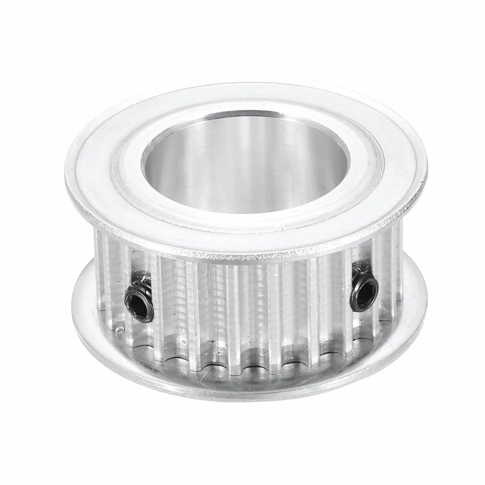 sourcing map Polea de correa de distribución 24 dientes 24 mm 15/16 pulgadas aleación de aluminio para impresoras 3D CNC