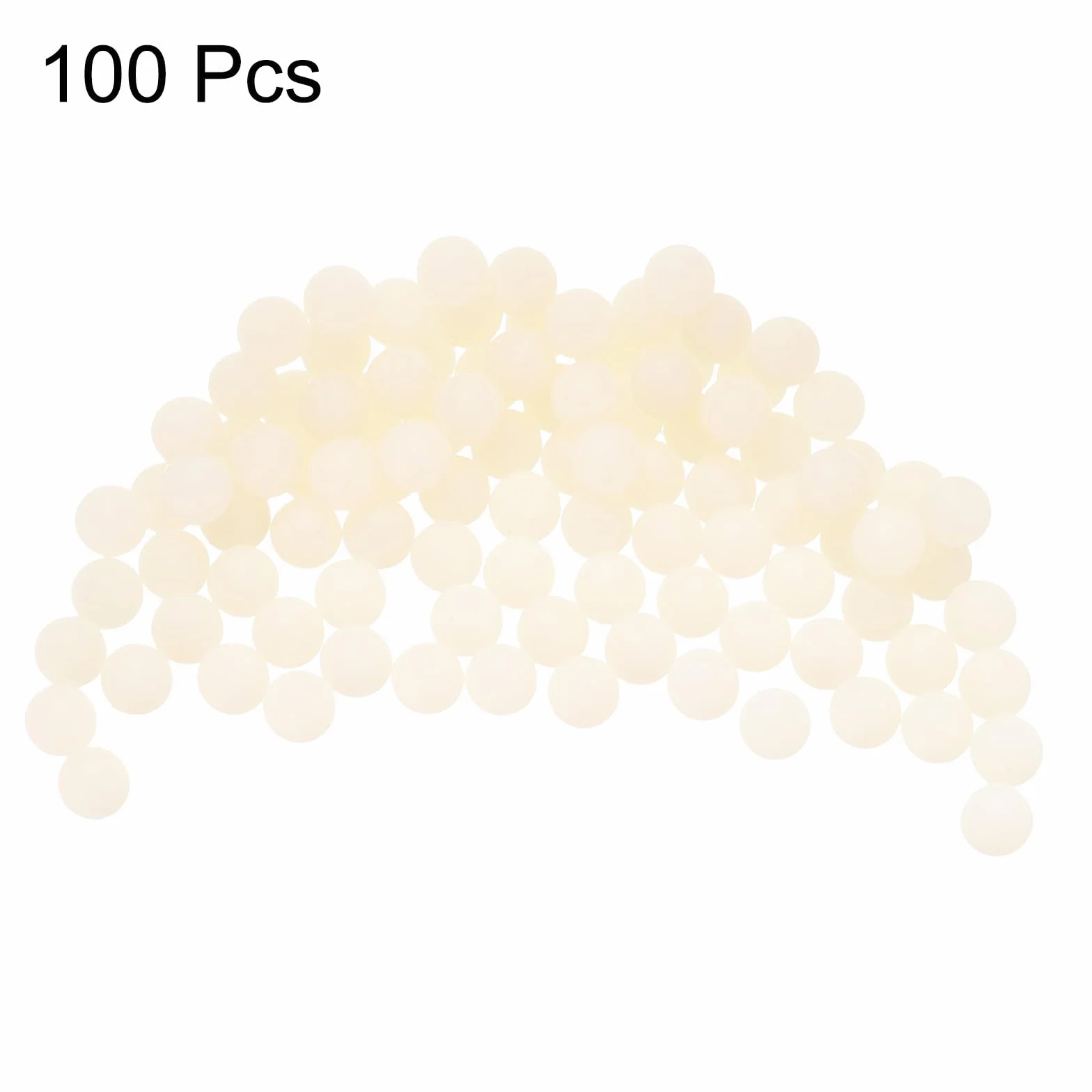 QUARKZMAN 100 Piezas Bolas Rodamiento Nylon 6 mm Plástico Sólido Precisión