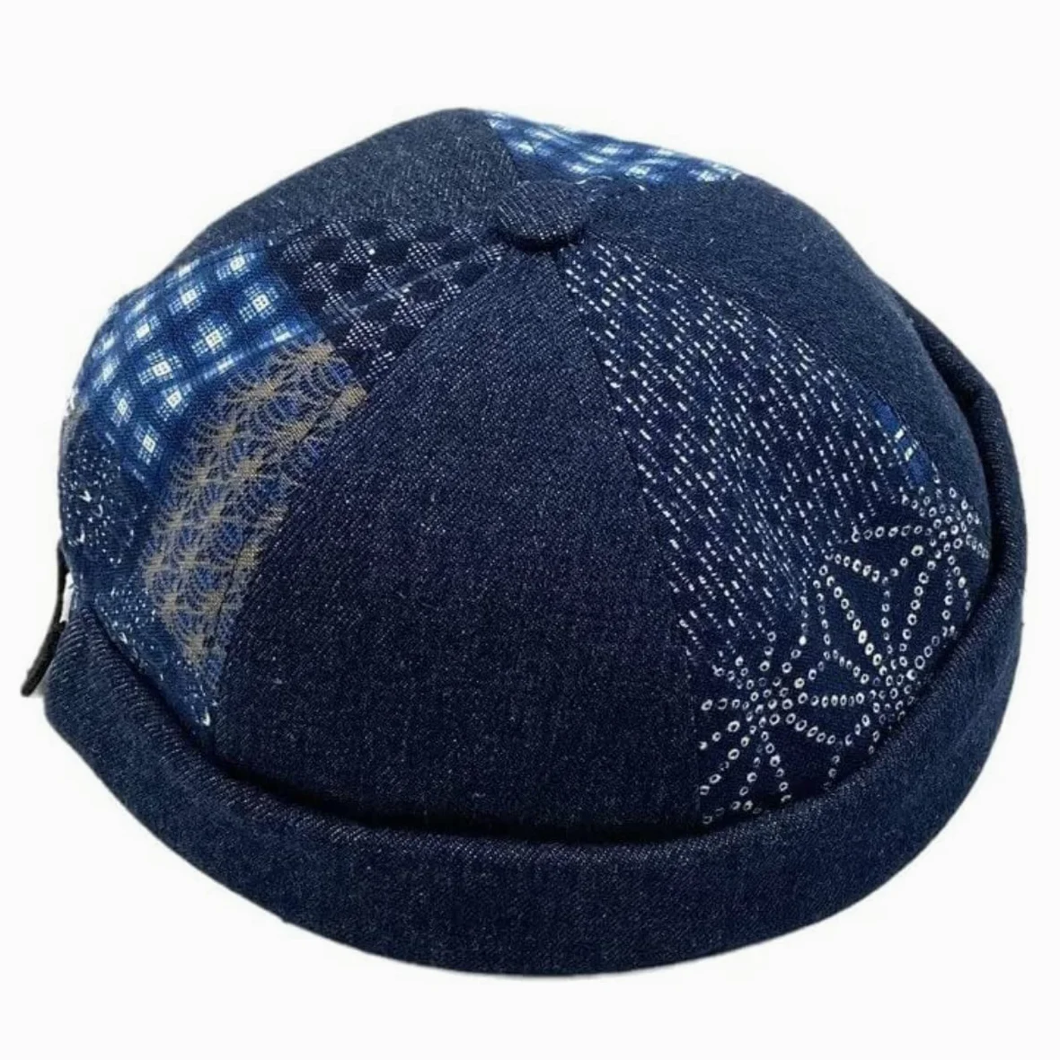 Gorro de Lana de Invierno cálido para Mujer y Hombre, con puños enrollados, Estilo Retro, sin Visera (Talla única)