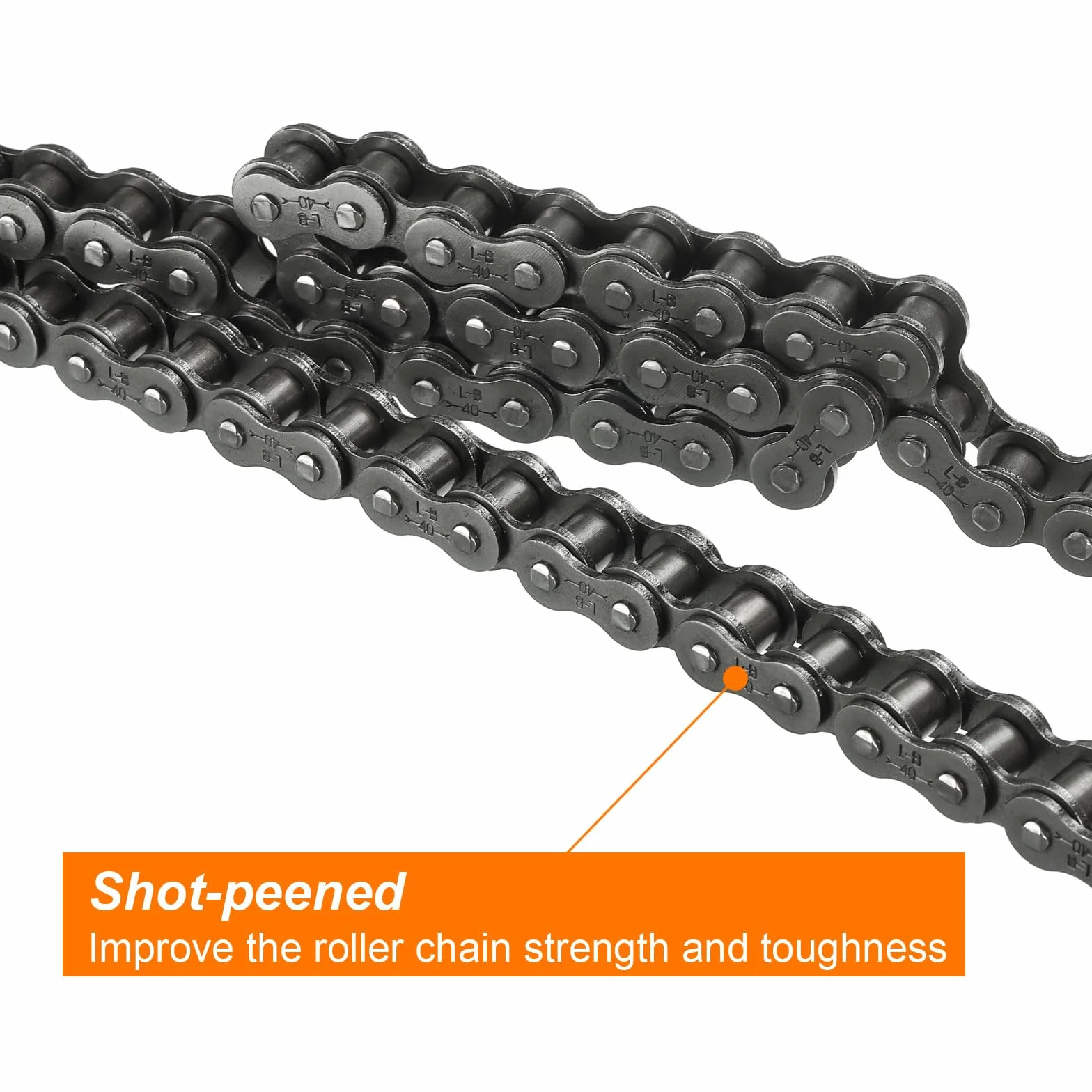 Roller Chain 3 Ft #40/08A-1 1/2" Pitch Carbon Steel 72 Links