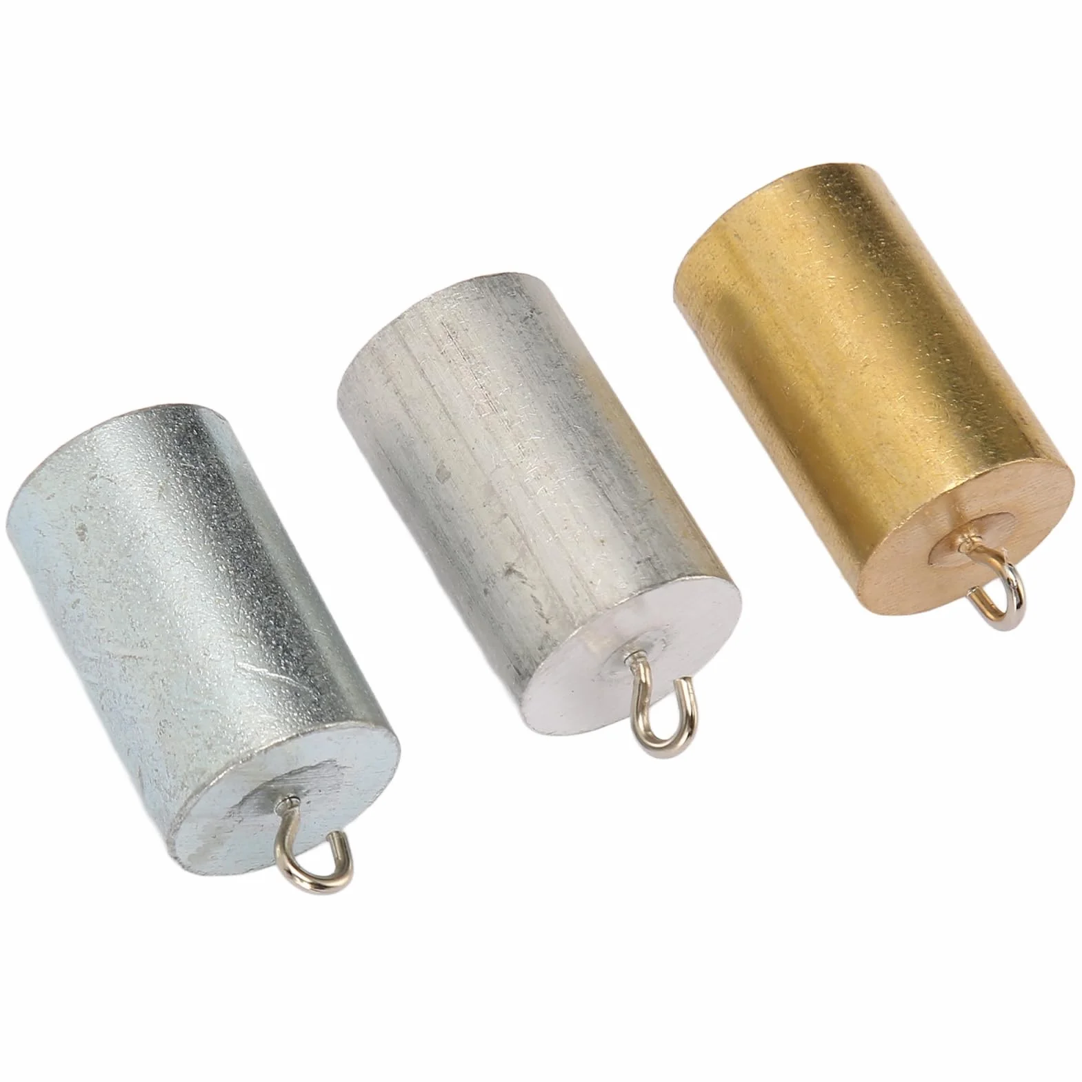 Juego de Bloques de Densidad de Metal, 3 Piezas, Cilindros de Aluminio, Hierro