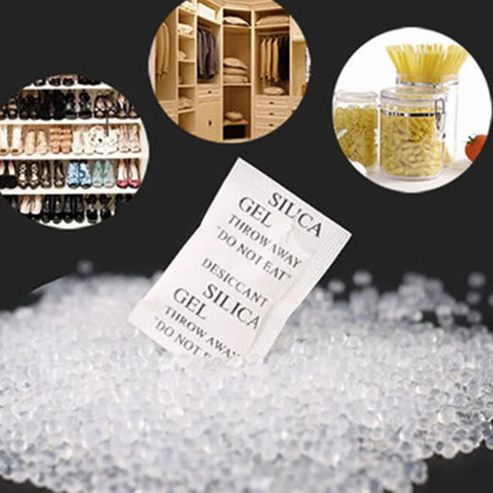 Bolsas desecantes de gel de sílice 200pcs Absorbe la humedad