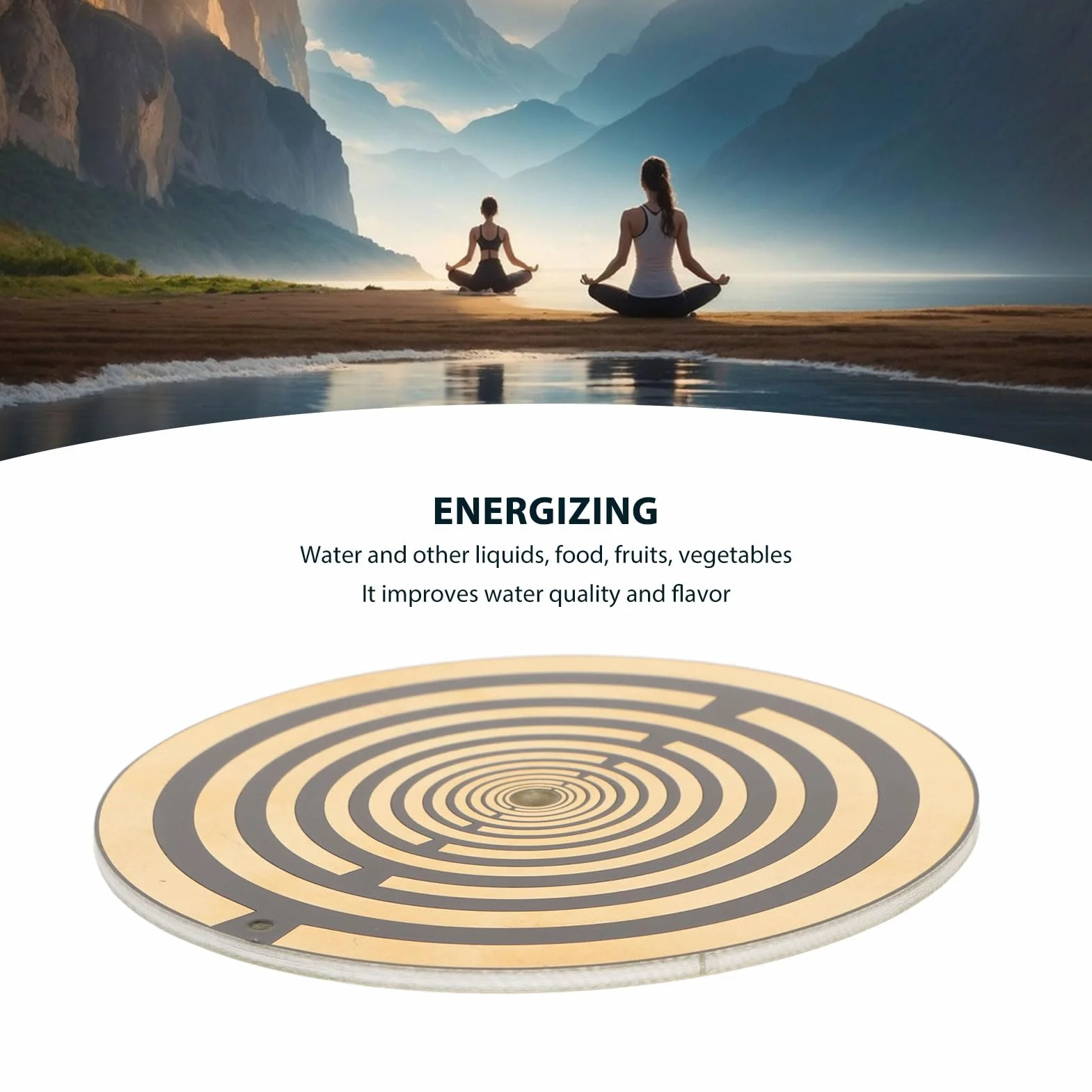 GOWENIC Disco de Energía de Polarización 3 Pulgadas para Meditación