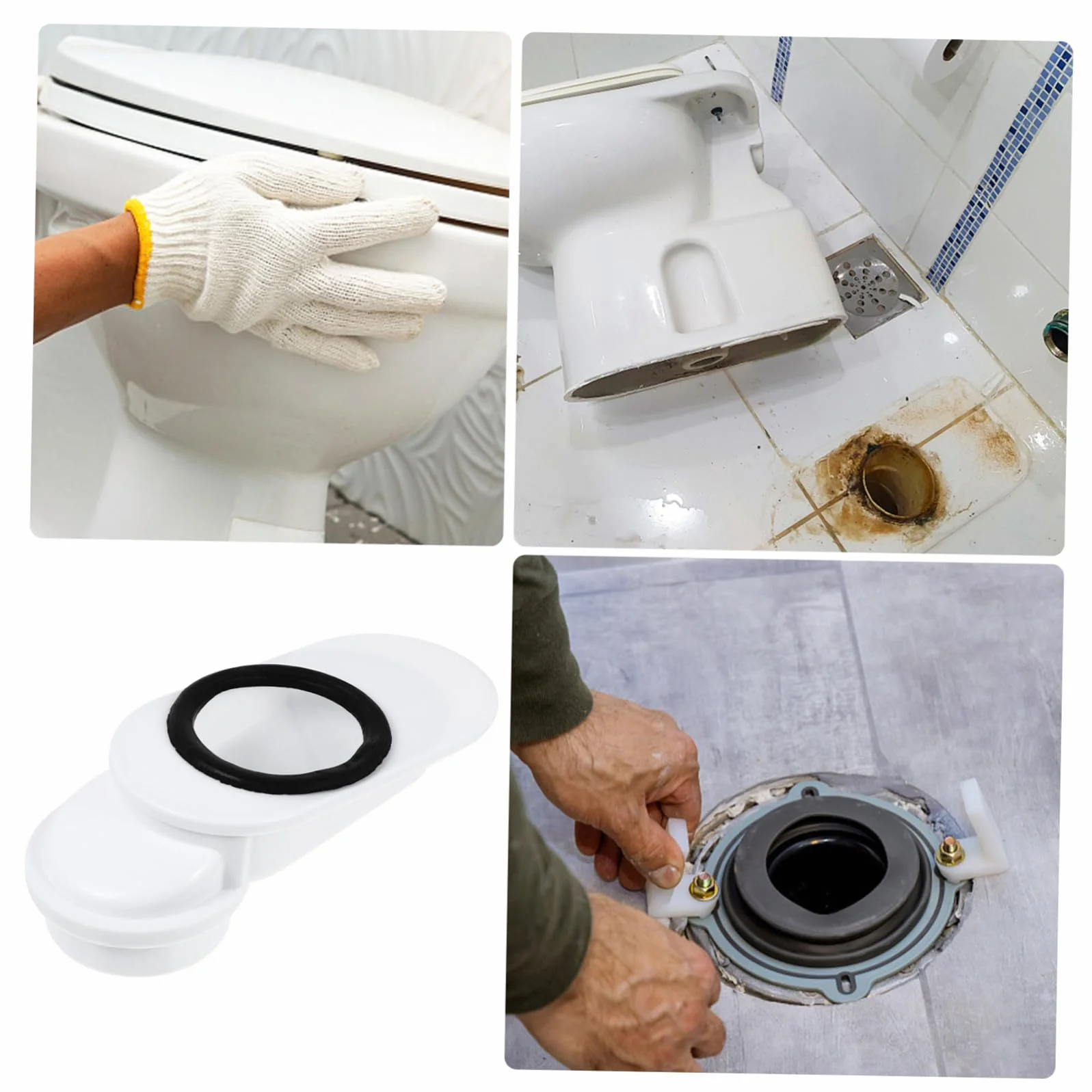 Kit Desplazador de Desagüe para Inodoro Compatible con Salidas Antiobstrucción Antileakage