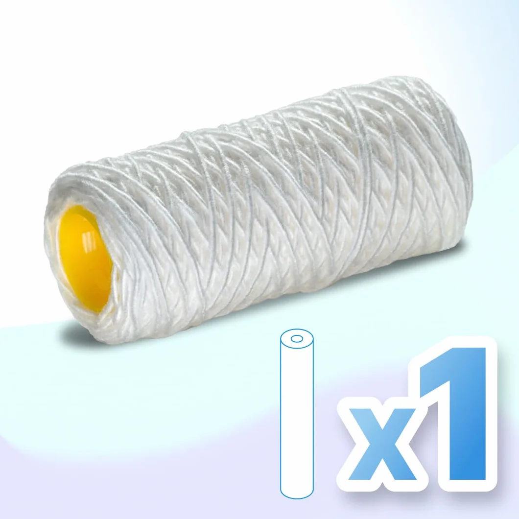 Cartucho filtrante para filtro de agua en hilo enrollado, 5 pulgadas, 50 micras, 1 unidad