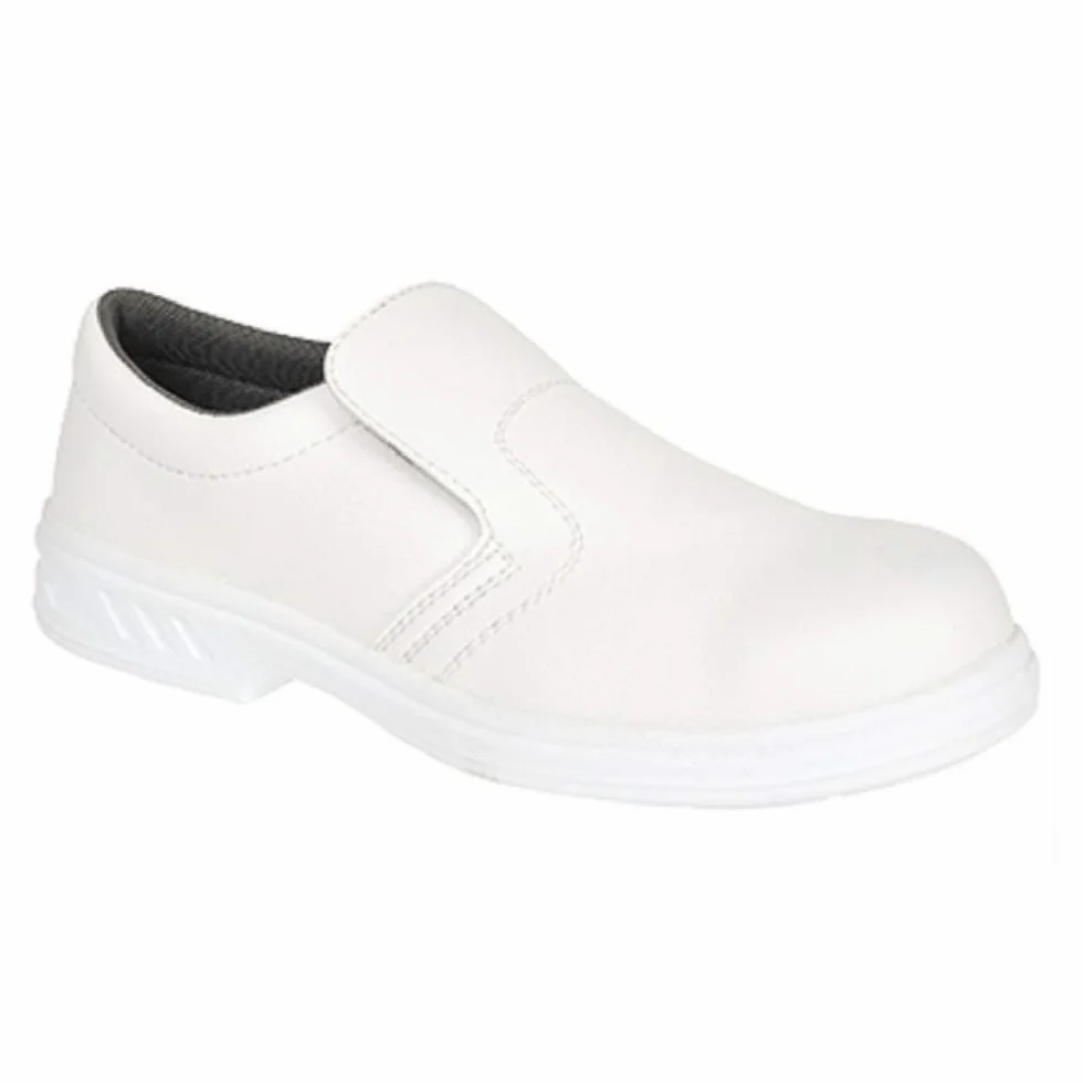 Portwest Mocasín De Seguridad Steelite S2, Tamaño: 36, Color: Negro, FW81BKR36