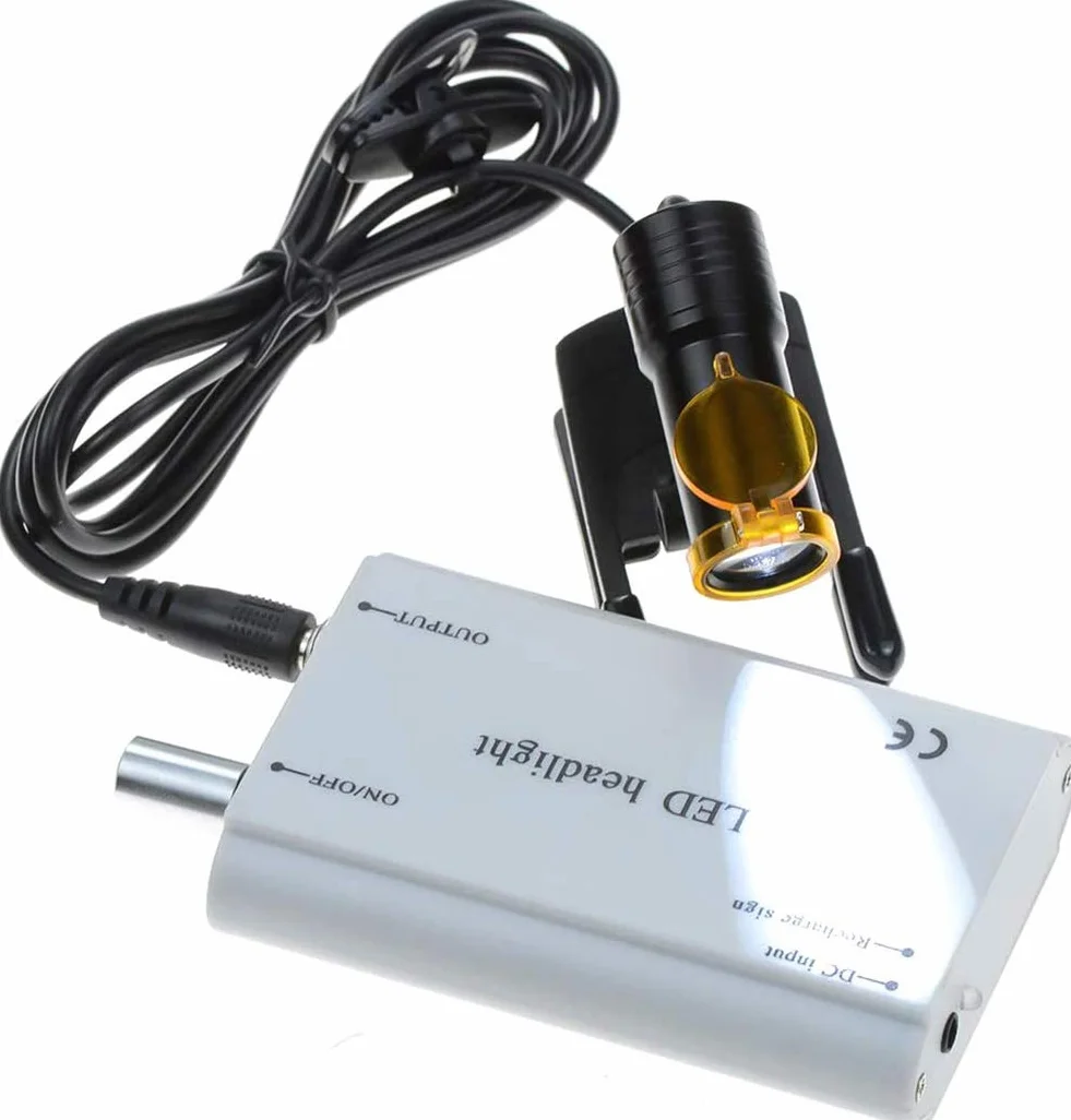 Luz LED para Lupa Dental, Faro Portátil, Lámpara de Alto Punto con Caja