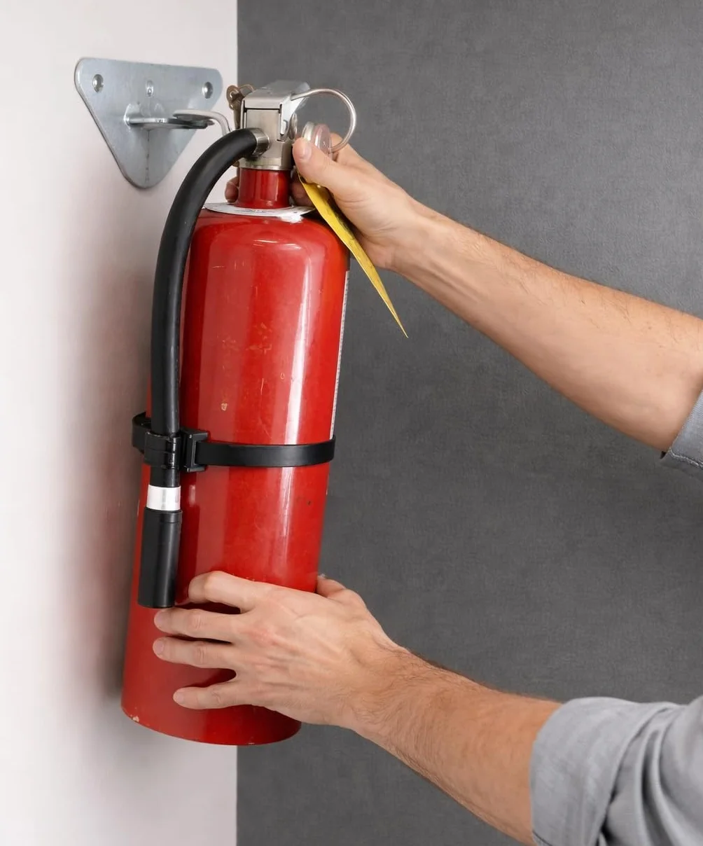 Soporte Metálico para Extintor CO₂ FERPASA® Montaje en Pared