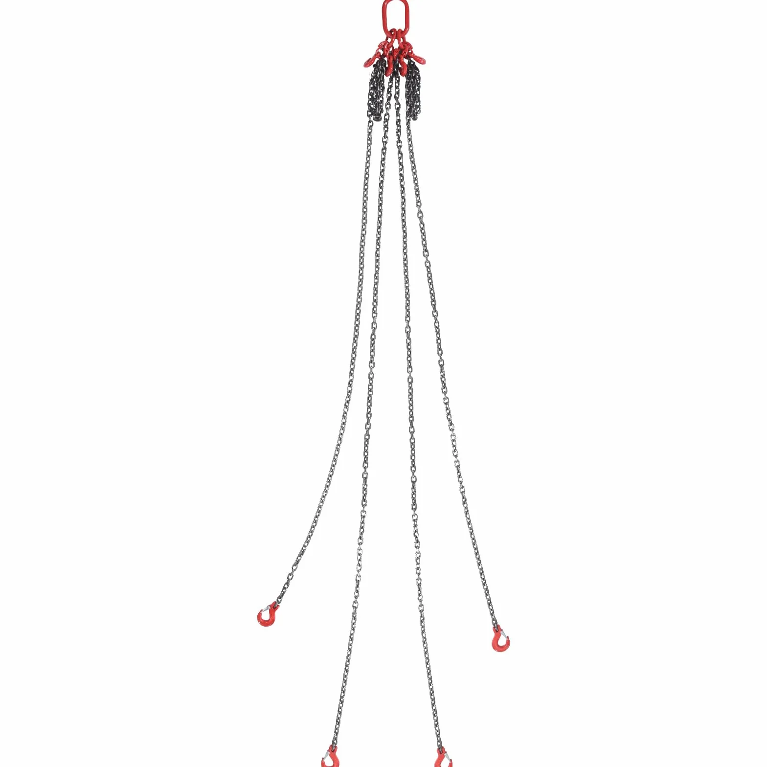 VEVOR Eslinga de Cadena de Elevación 4 Cadenas G80 10mm x 300cm 8344 kg