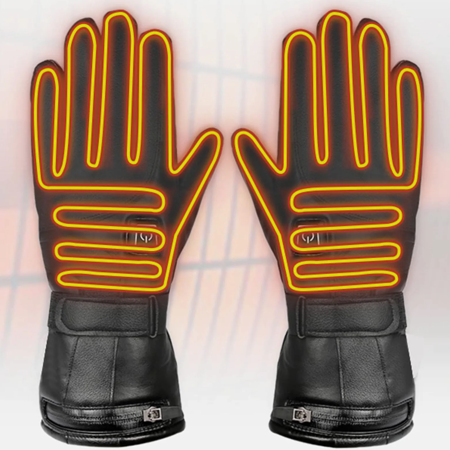 CHEWYNP Guantes de Invierno para Hombres y Mujeres: Guantes Impermeables y cálidos para Clima frío, Guantes térmicos con Dedo de Pantalla táctil 3 Niveles de calefacción 4000 mAH para Moto