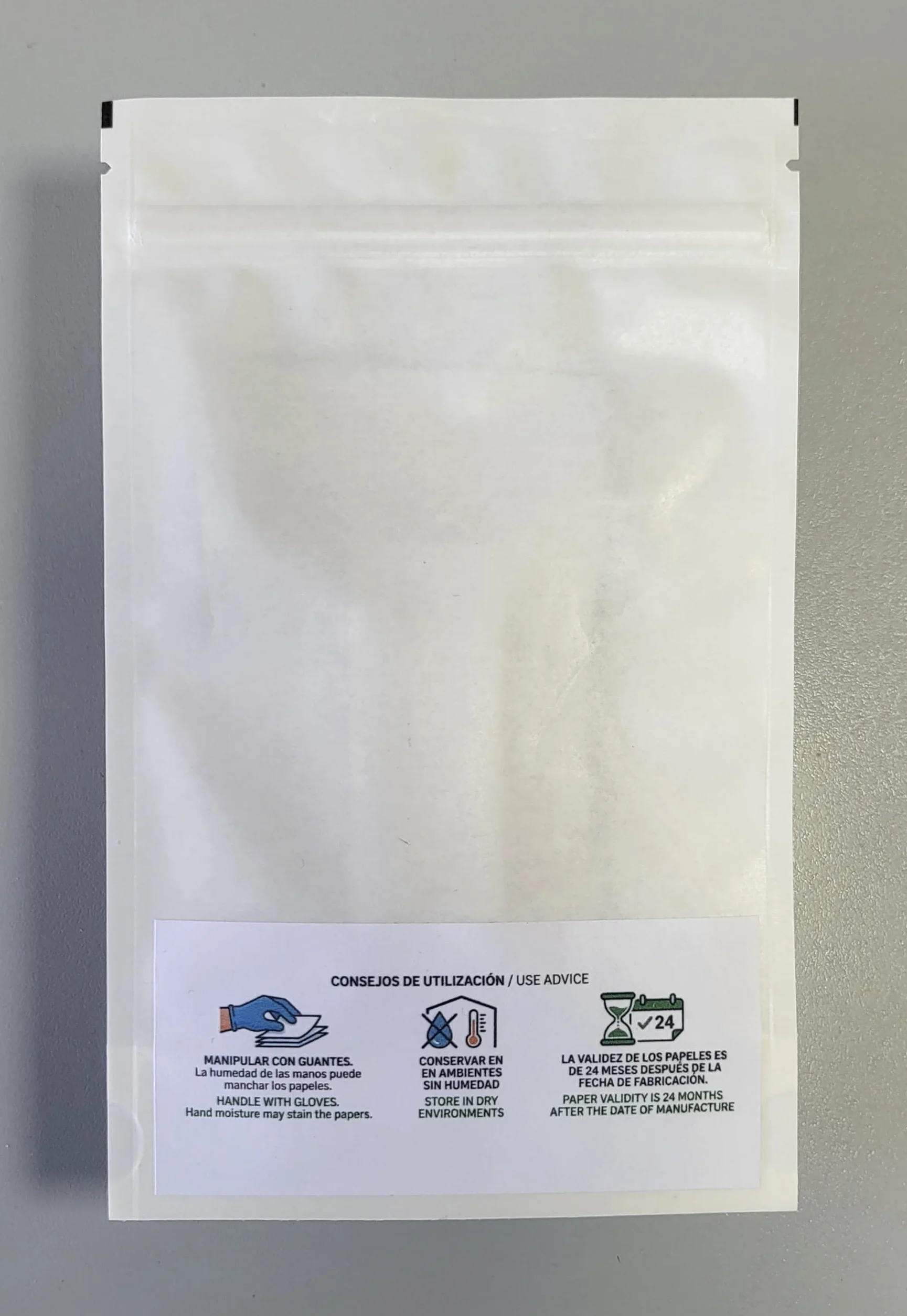 Papel Hidrosensible 76x26 mm 25 Tarjetas Control Cobertura Densidad Gotas Pulverización Agrícola
