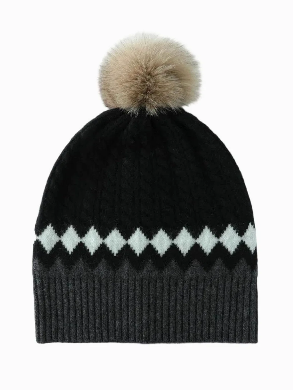Gorro de lana para mujer, grueso y cálido, con textura, para invierno, casual, suave