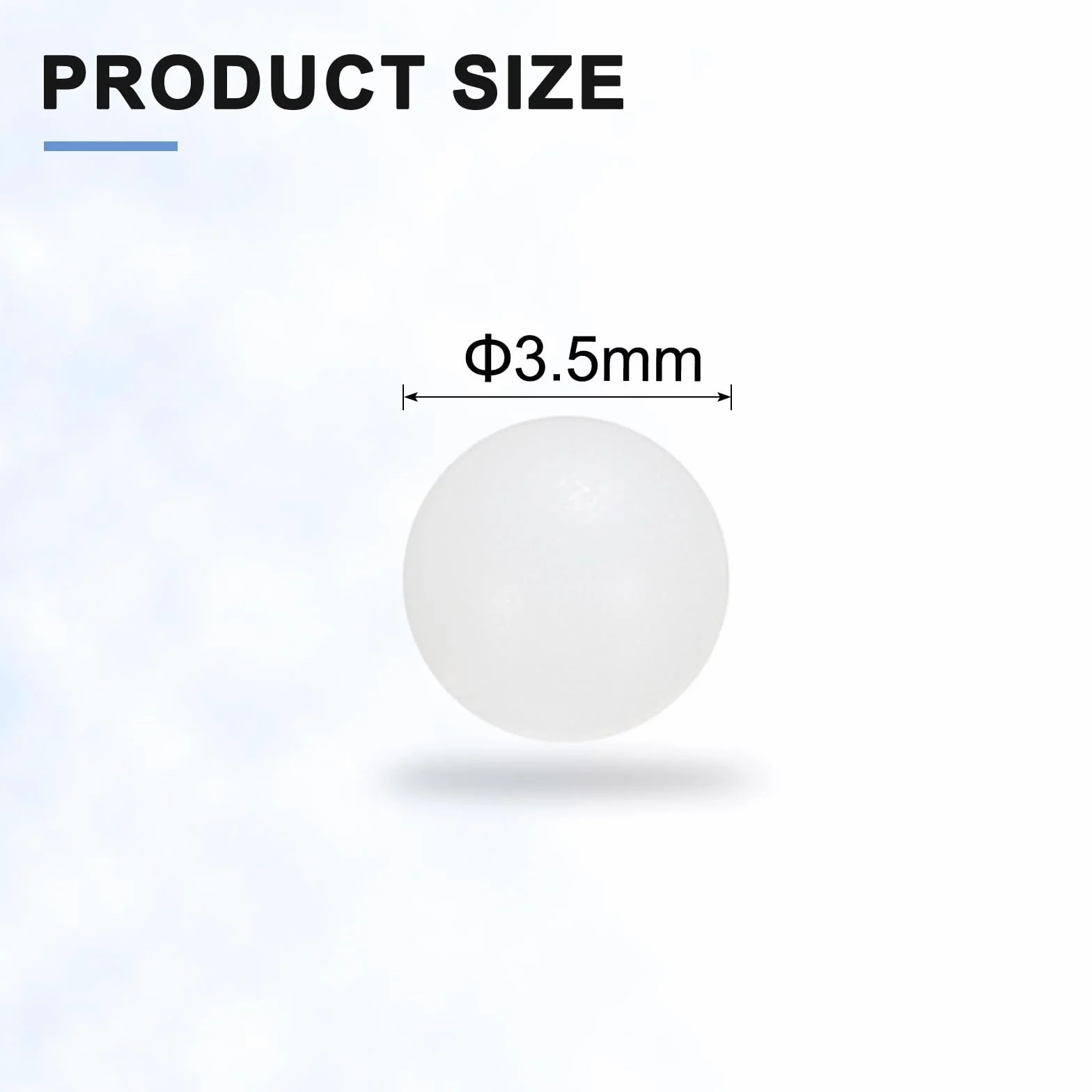 Kule Łożyskowe Nylonowe 3.5mm QUARKZMAN 100szt Precyzyjne G1