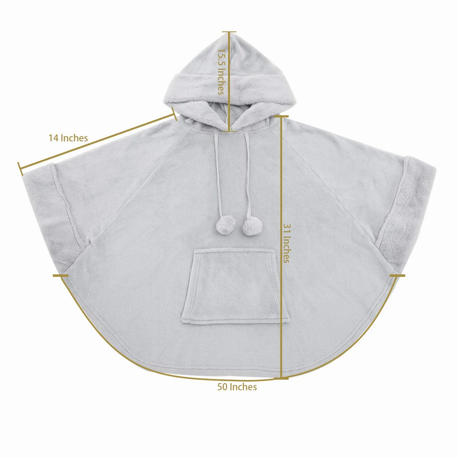 Sudadera con capucha para mujer, súper cálida y acogedora, forro de piel sintética con capucha y bolsillo para adultos, niños y adolescentes
