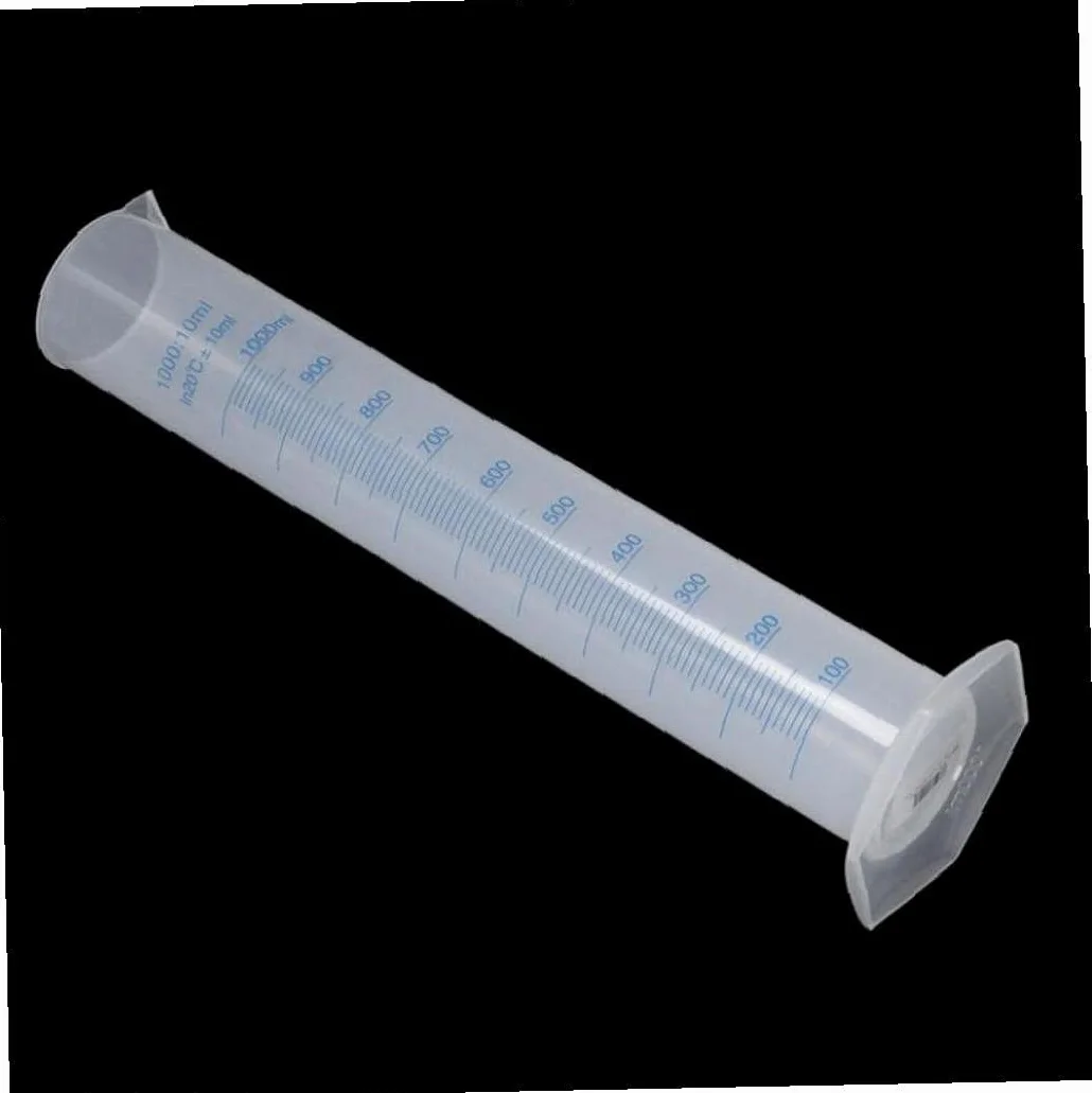 Probeta Octogonal Base De Plástico Autoclavable Blanca 1000 ml