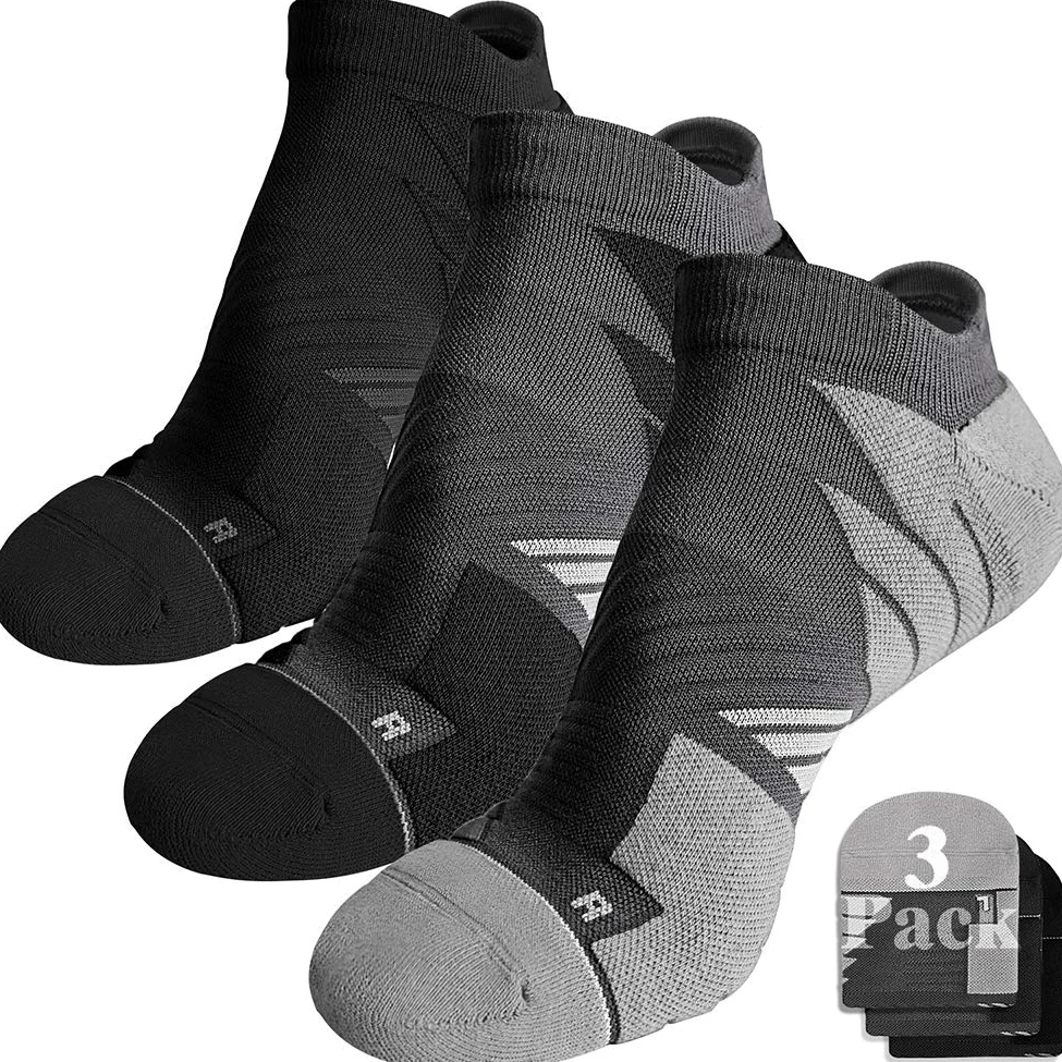 Hylaea - Calcetines de running (talla M), color negro