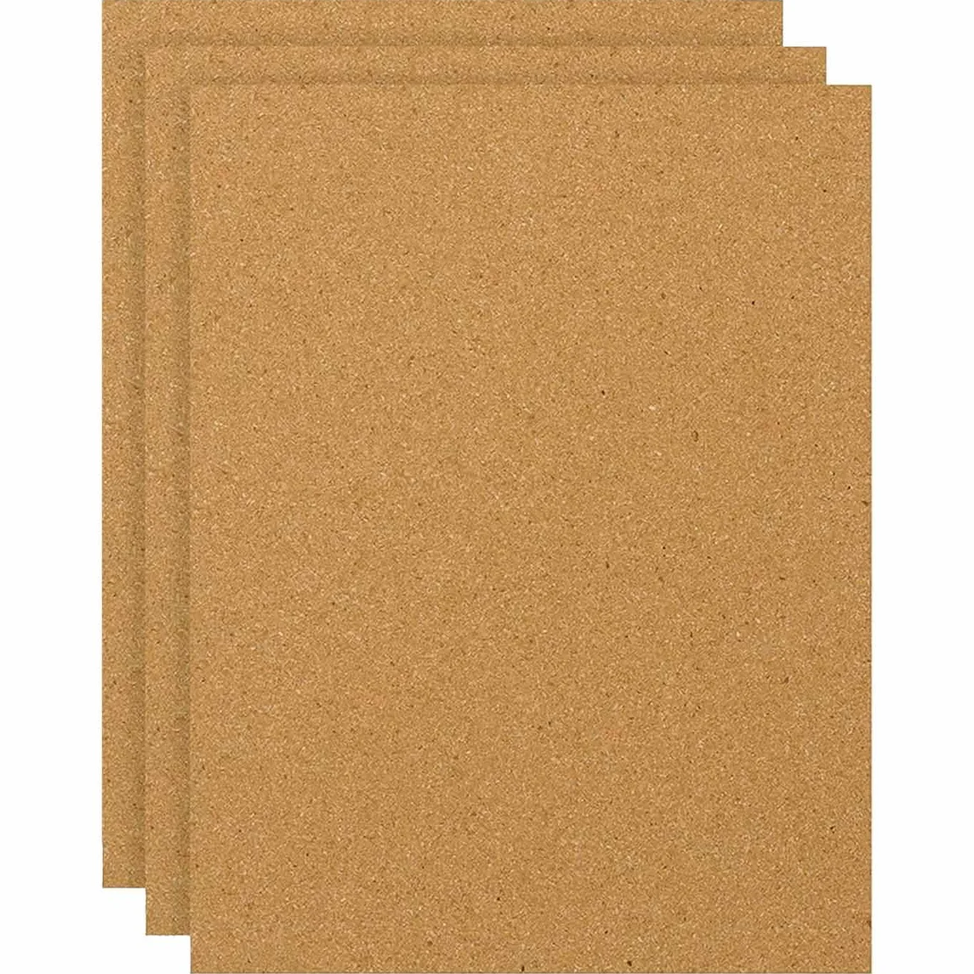 Pack de 3 Láminas de Corcho 2 mm 20 x 30 cm para Decoración y Manualidades