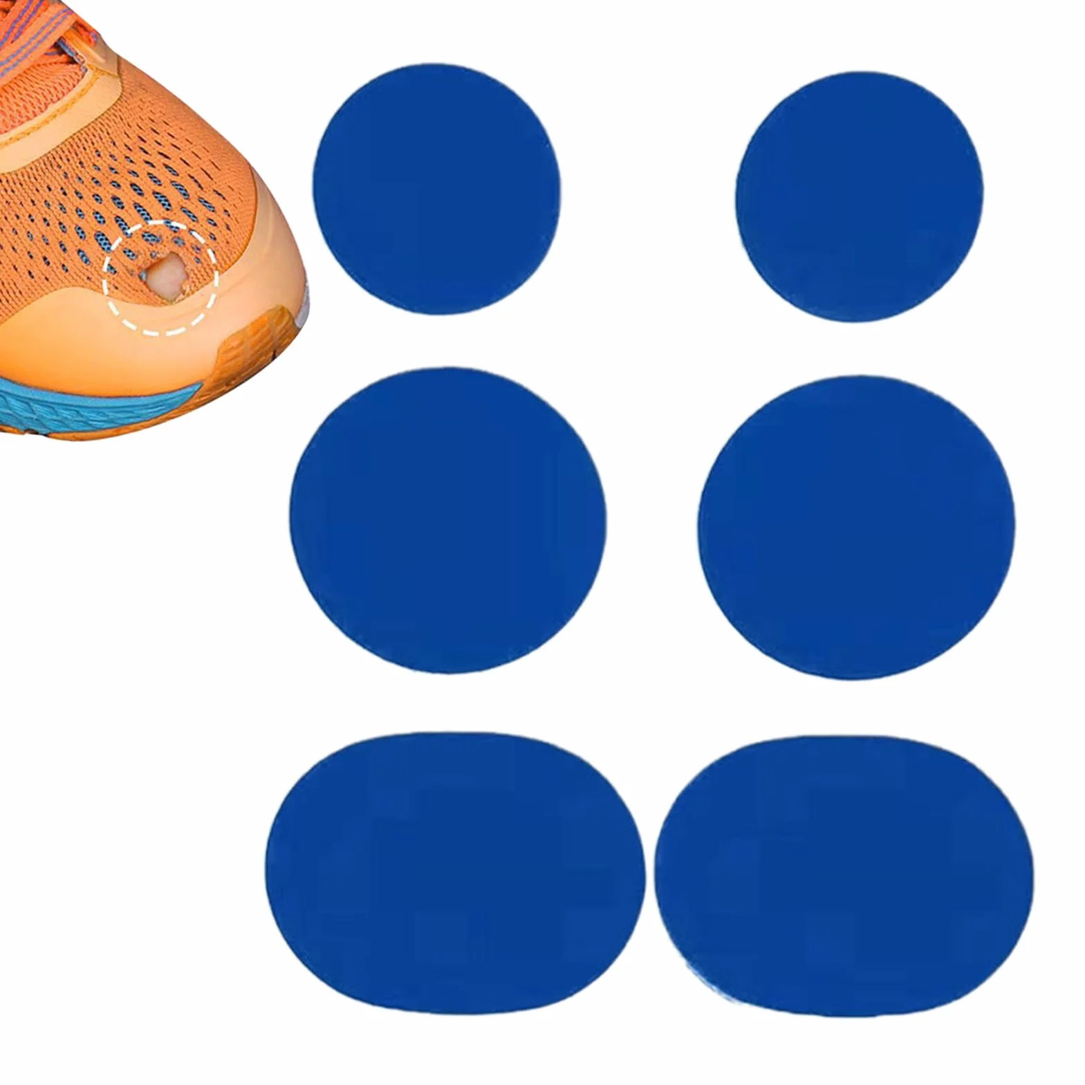 Parches Para Zapatos En Agujeros De Puntera - Reparación Agujeros Zapatillas | 6 Piezas Parches Transpirables para Zapatillas Deportivas Botas Senderismo Chaquetas Mochilas Ropa Trabajo Bebé Sombrero