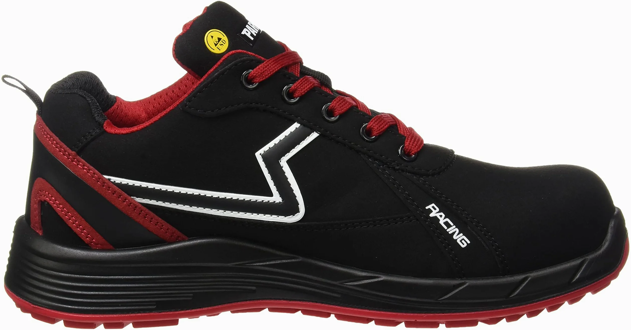 Paredes Deportivo Alonso - S3 Ci HI ESD SRC - Color Negro y Rojo - Talla 38