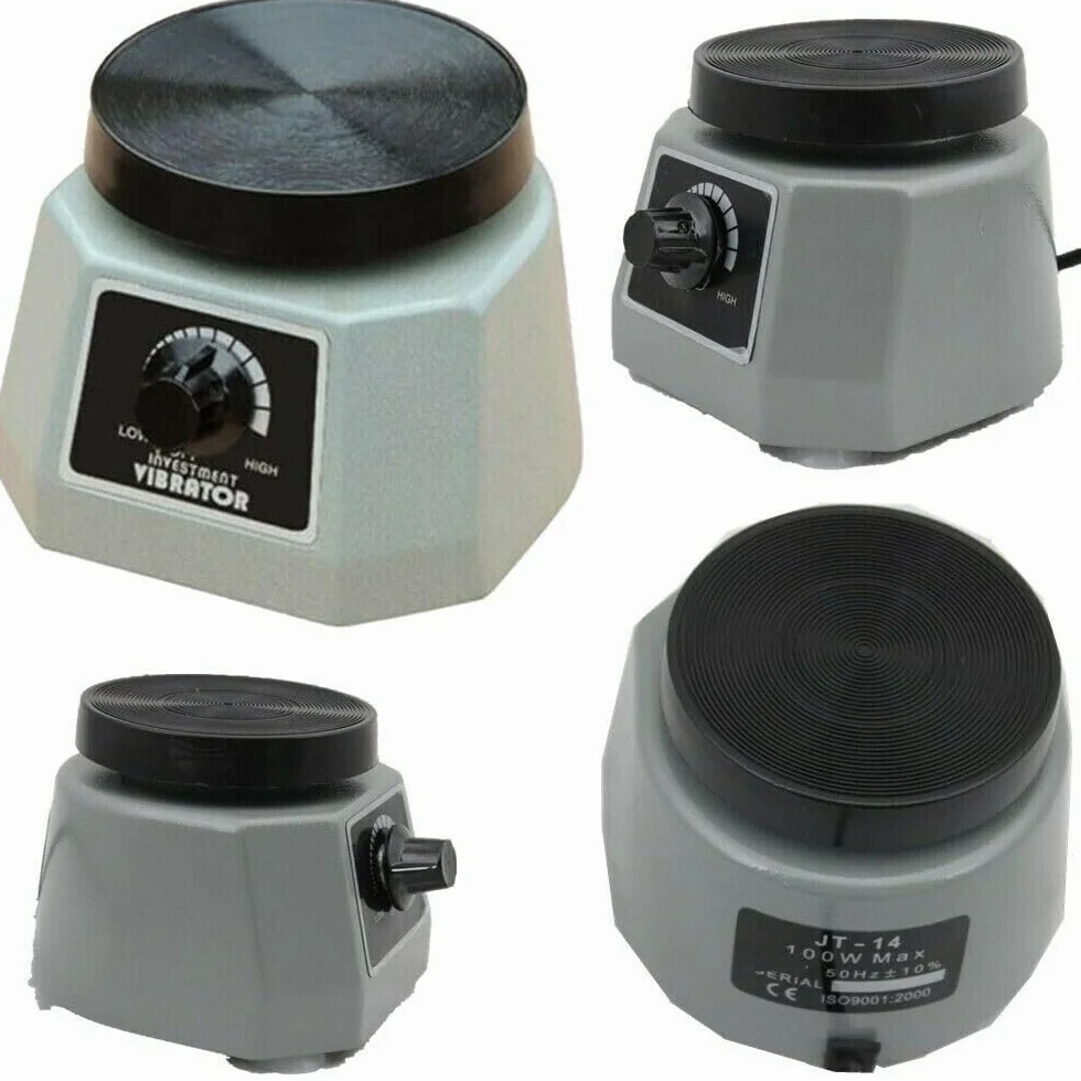 Oscilador dental 220 V 100 W vibrador redondo agitador de yeso equipo laboratorio dental 14x15x11 cm