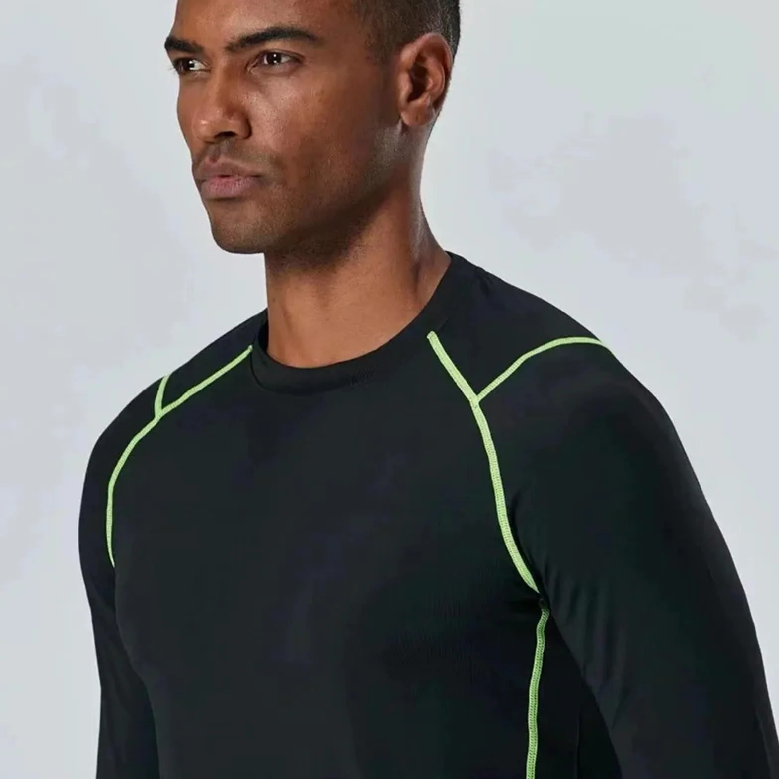 Conjuntos Térmicos Para Hombre Traje deportivo de invierno for hombre, ropa interior térmica de esquí de secado rápido, conjunto de compresión, mallas térmicas de felpa cálidas, color negro Para El Ru
