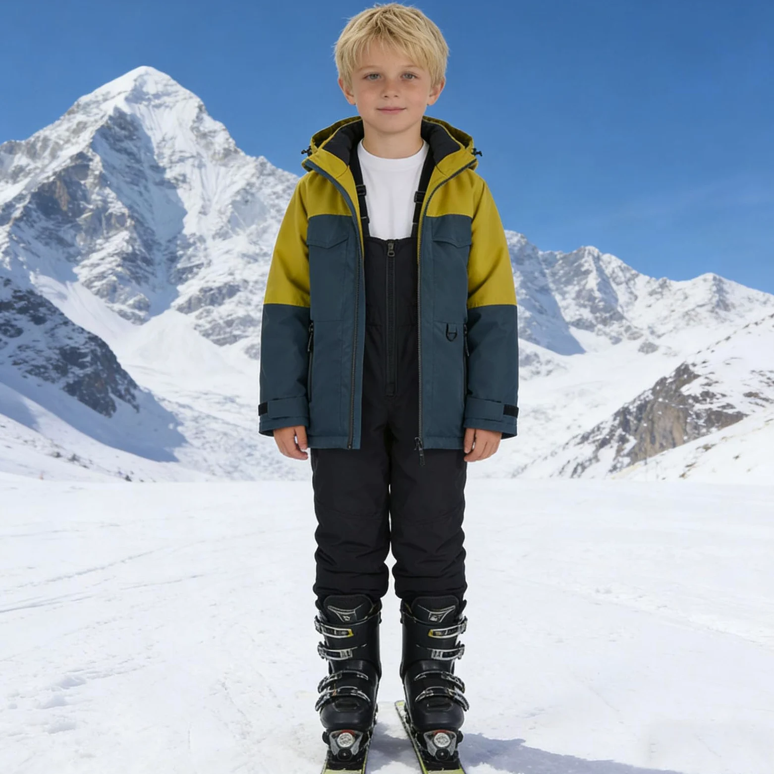 Conjunto de traje para niños 2026 Elegante mono para niños con capucha para todas las estaciones, cálido, a prueba de viento para niños, traje deportivo de algodón, camiseta, camisetas