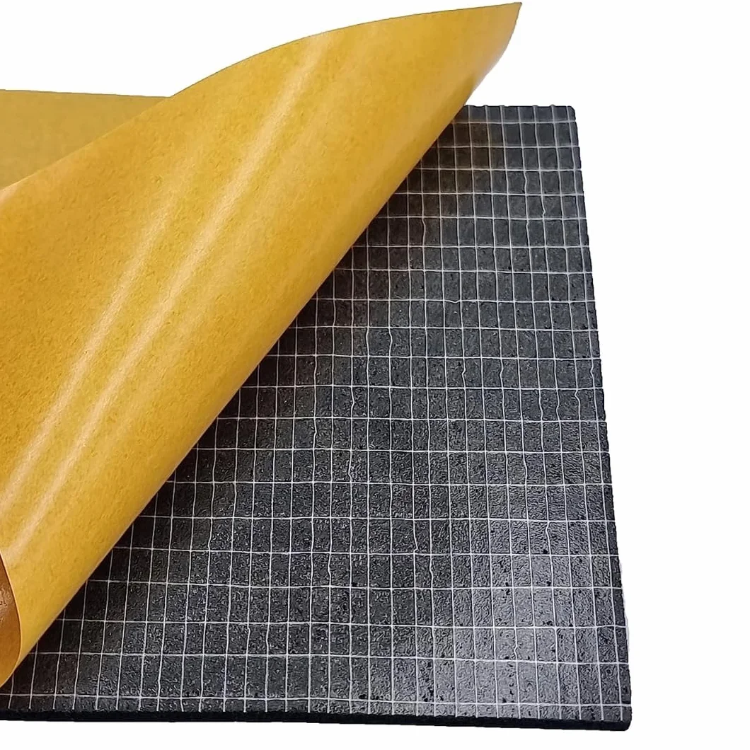 ACIT Junta adhesiva de neopreno aislante paquete 4 hojas 40x40 cm espesor 3MM 10x10 CM