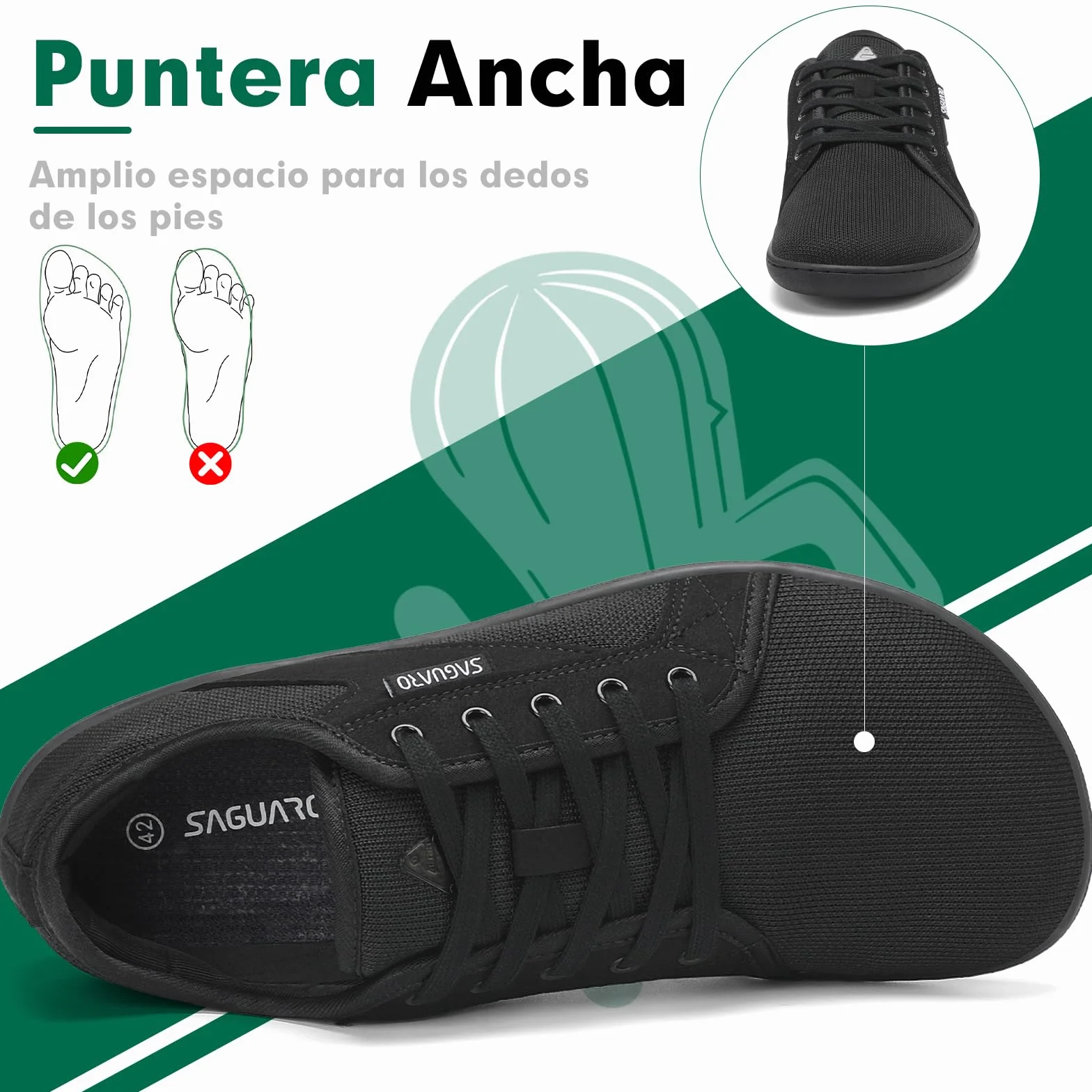 SAGUARO Luck I Minimalistas Zapatillas Unisex Barefoot 36-48