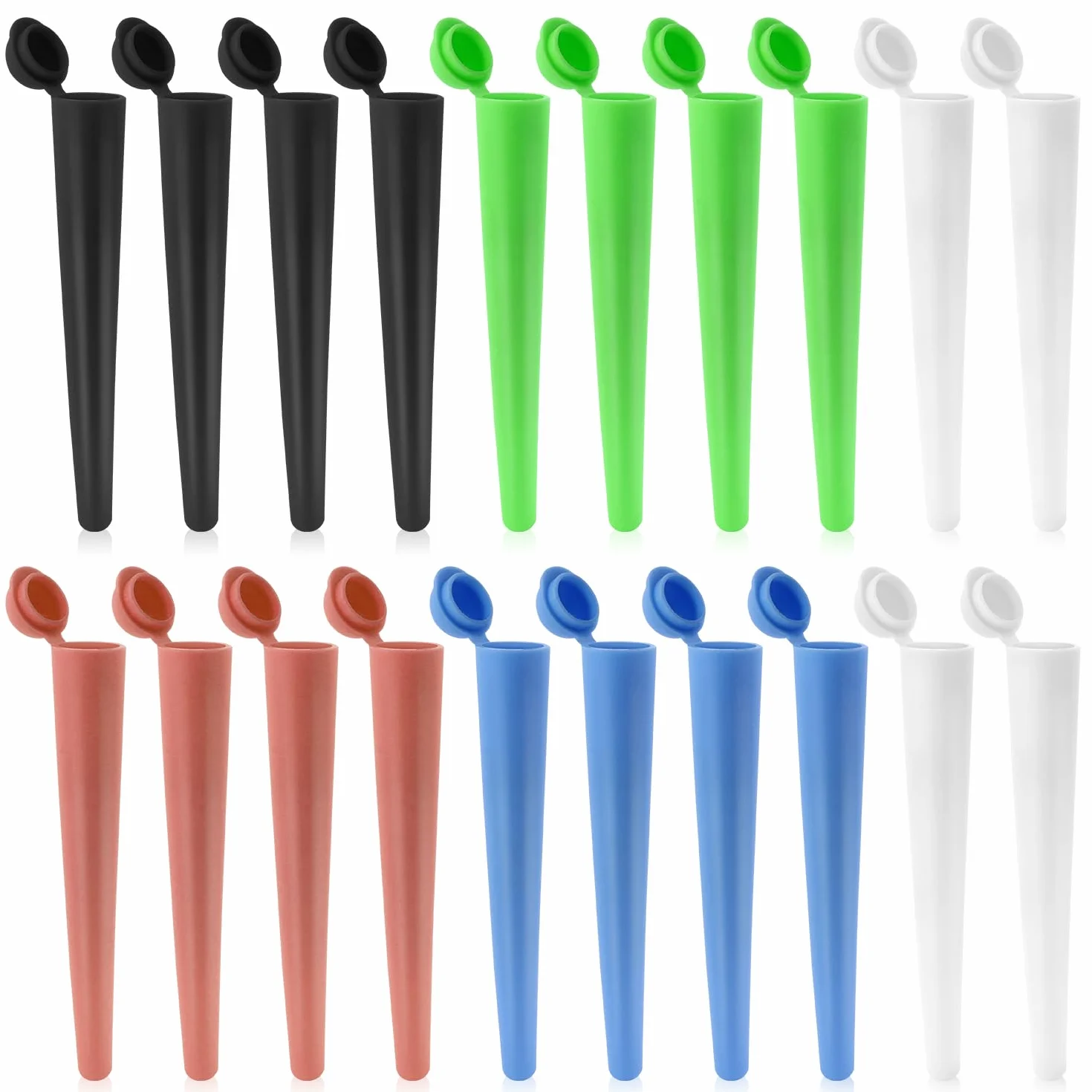 Tubo Guarda Porros Plástico 20 Piezas 116mm A Prueba De Agua Hermético Y Olores