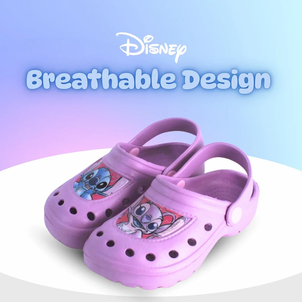 Disney Stitch Zuecos para Niñas, Diseño Stitch y Angel Sandalias de Verano para Niñas, Tallas EU 22 a 33