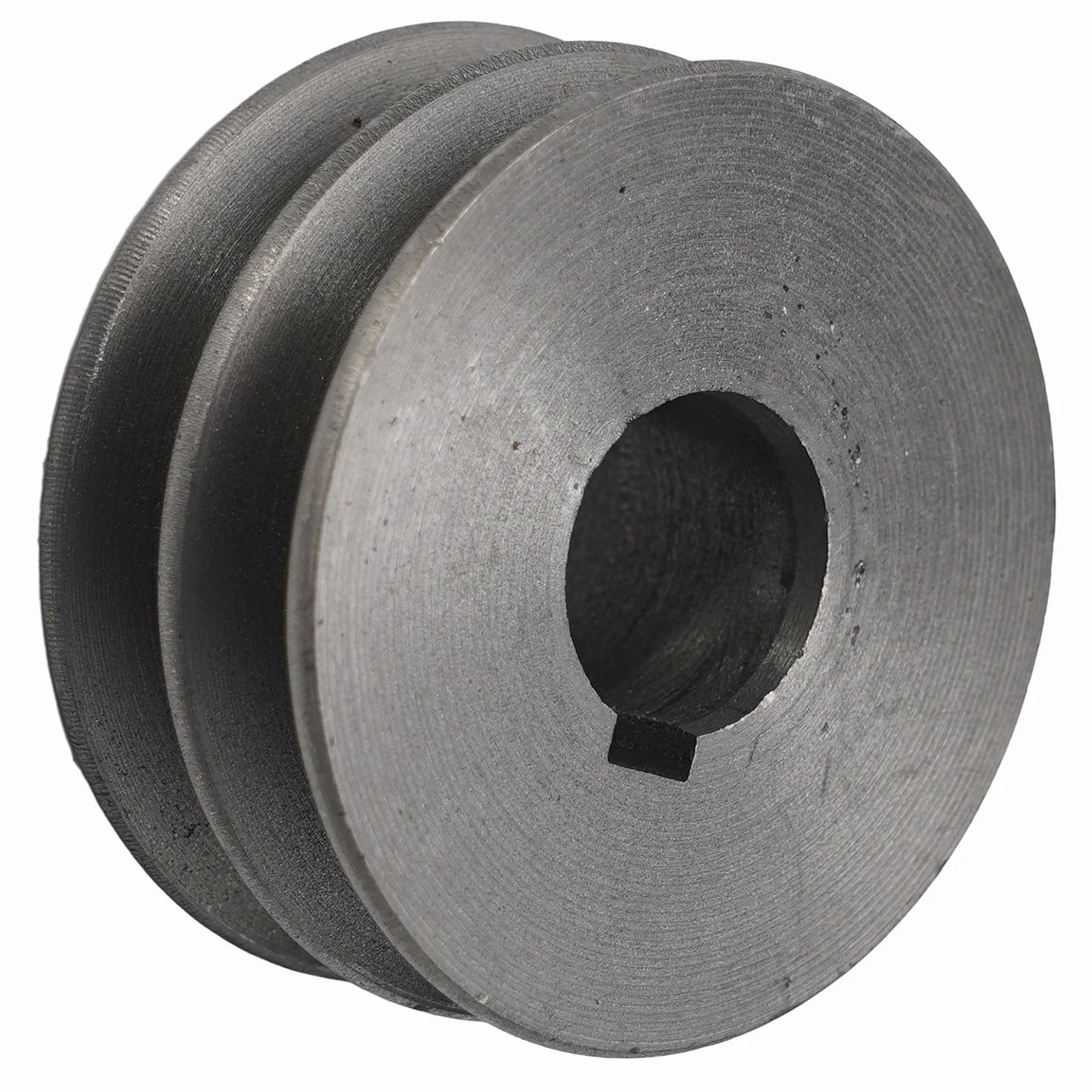 Polea de correa en V de hierro fundido, doble ranura 64x30x28mm para motor
