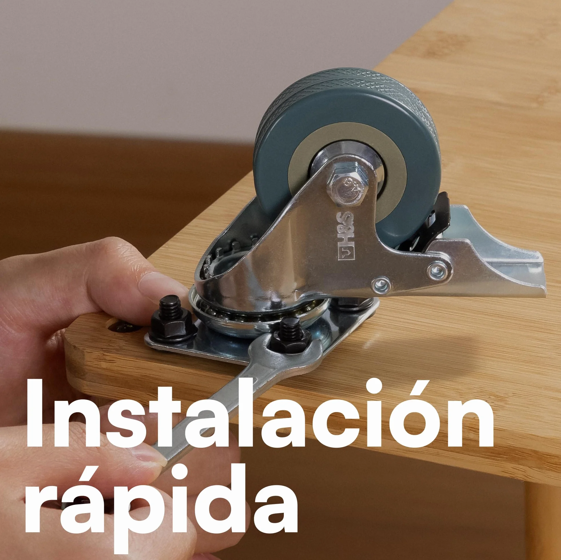 Ruedas para Muebles Pesados 50mm con Freno 4uds