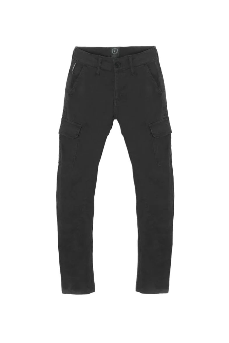 El Tiempo de Cerezas Pantalones Kalvin Tapered Arqueado Negro