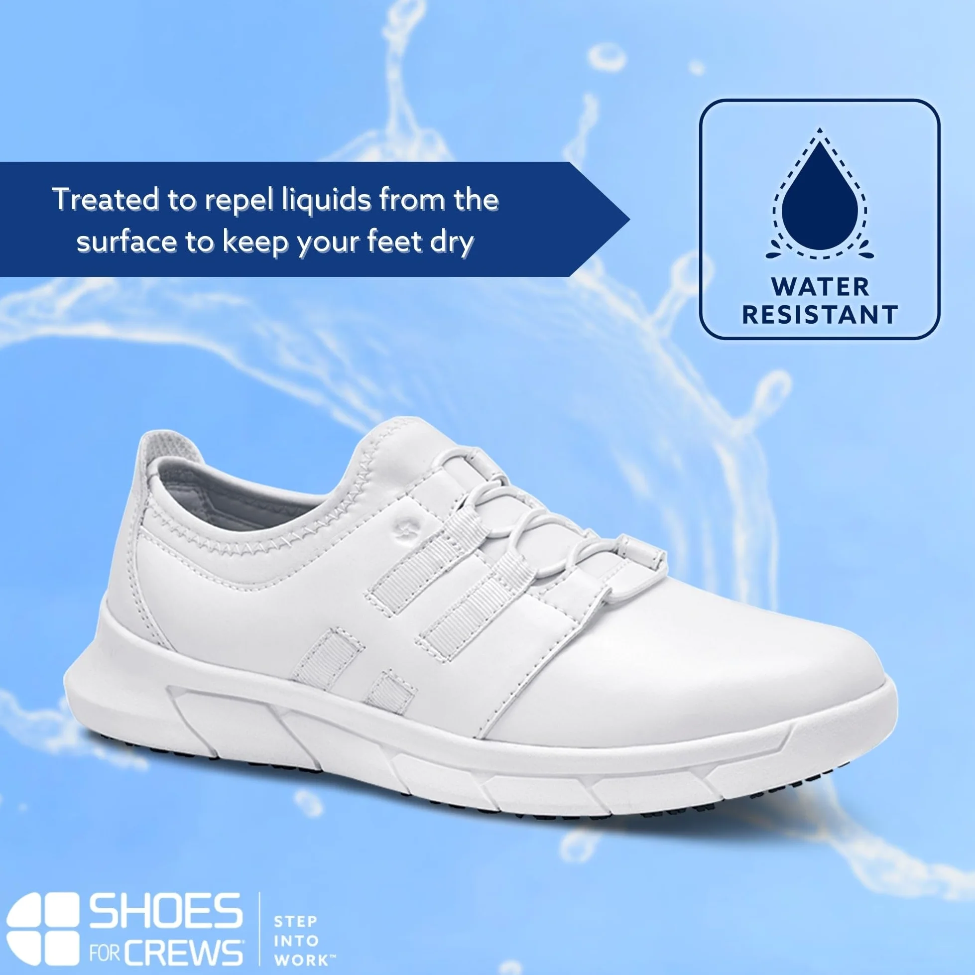 Shoes for Crews 32709-38/5 Karina - Zapatillas antideslizantes, talla 38, color blanco