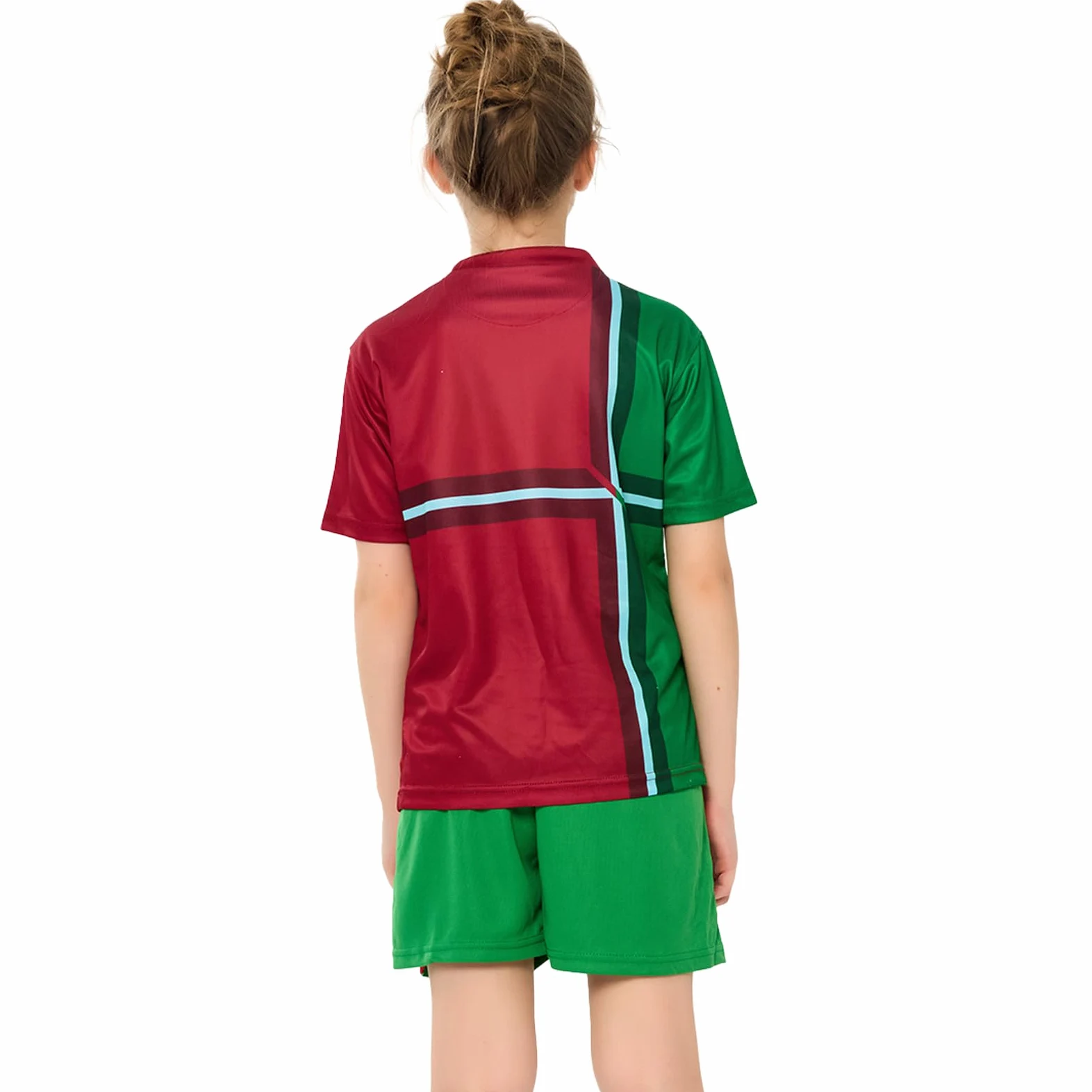 Camisetas de fútbol para niños y niñas, conjunto de uniformes de entrenamiento de fútbol de 4 a 16 años