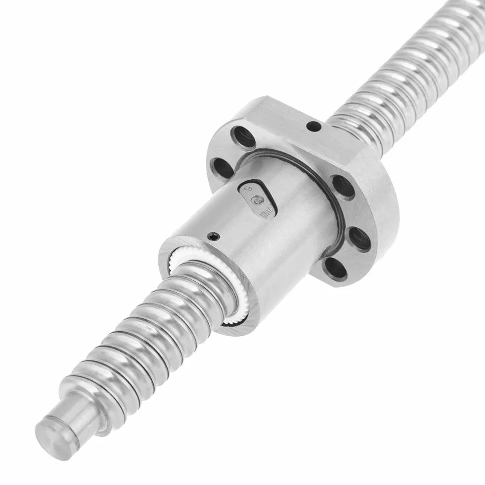 Tornillo de Bola Antiretroceso CNC SFU1605, Movimiento Lineal 300 mm con Tuerca de Bloqueo