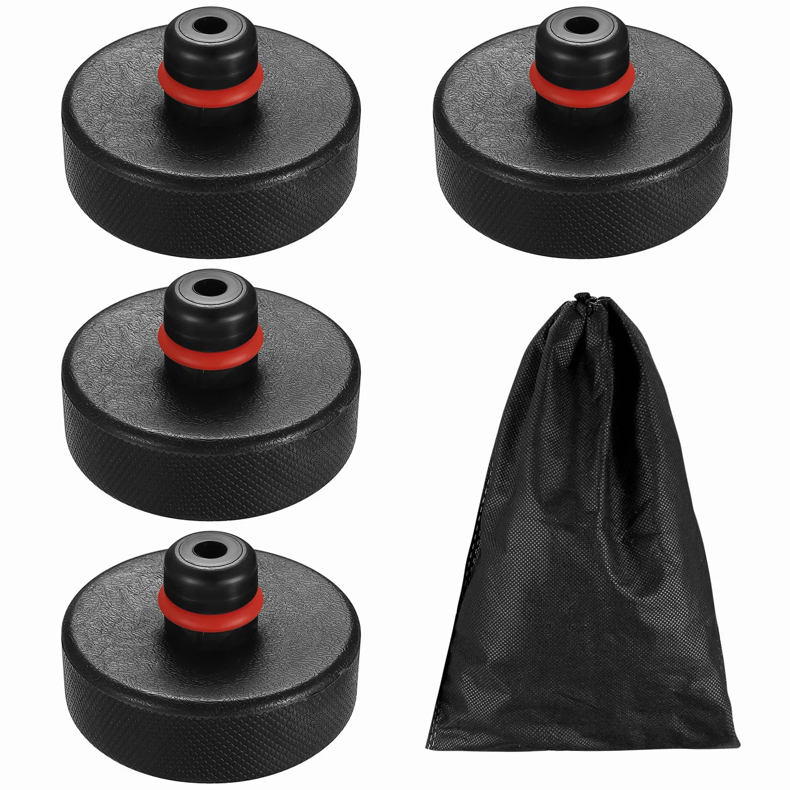 4 Piezas Gato Hidráulico Almohadilla de Goma Compatible Con Tesla Model 3/Y/S/X, Adaptador Jack Pad Herramienta Puntos de Elevación