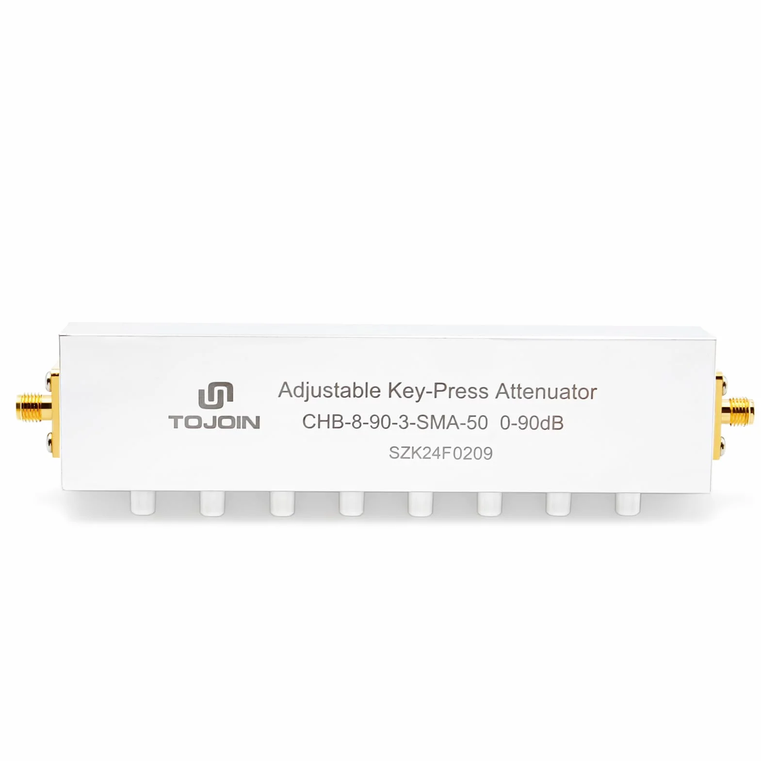 TOJOIN Atenuador de paso RF ajustable 0-90 dB SMA 50 ohmios CC a 2.5 GHz