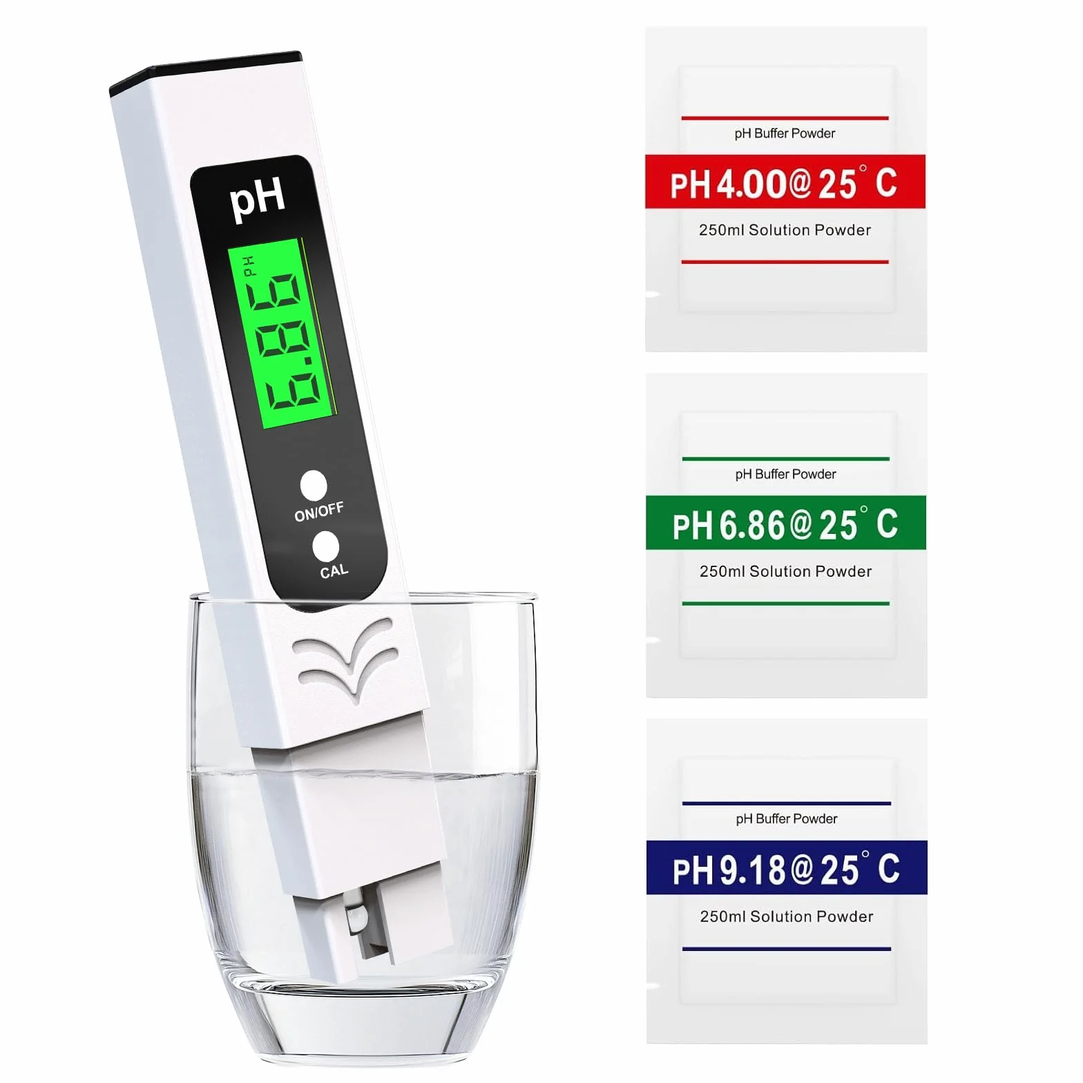 Medidor de pH de alta Precisión ± 0,01 para Piscina y Agua Potable con Pantalla LCD