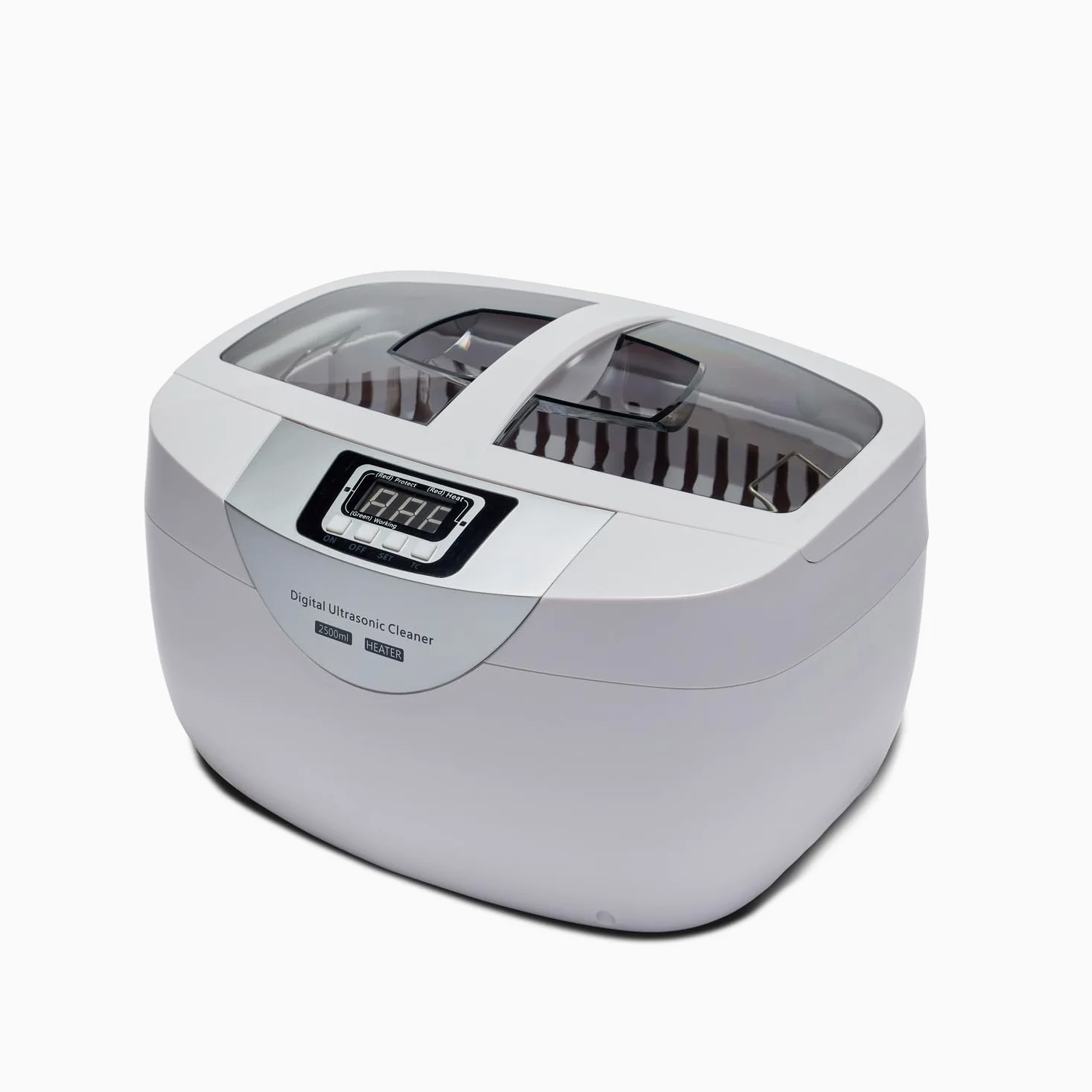 BPAC Limpiador Ultrasonidos con Cuba de 2.5 L - Limpiador Ultrasónico de 70 W para uso doméstico casual - Máquina ultrasónica para joyas y objetos pequeños