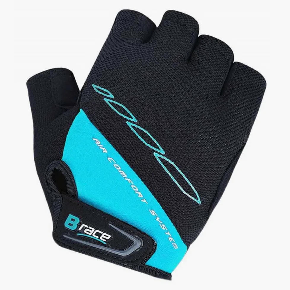 Brace B-Race Bump - Guantes de gel unisex para adulto, color negro y azul