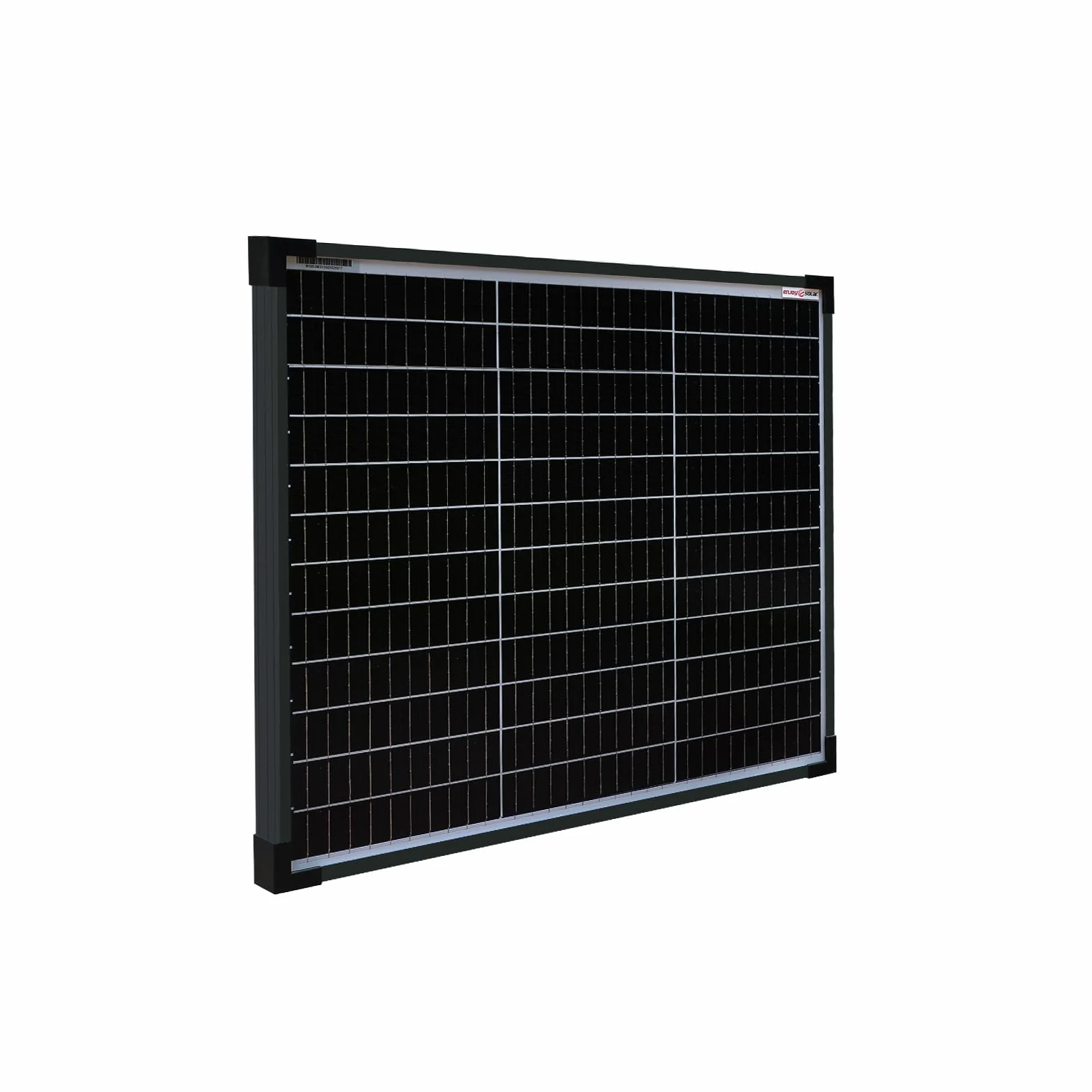 Panel Solar Monocristalino 50W 12V 182mm 10 Busbars