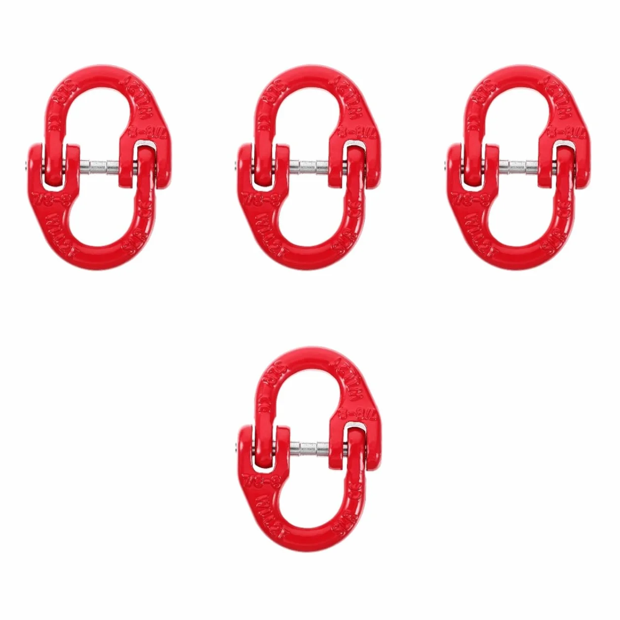 iplusmile Conector Eslabón Cadena Seguridad Remolque Levantamiento Acero 2 Toneladas 4 Piezas
