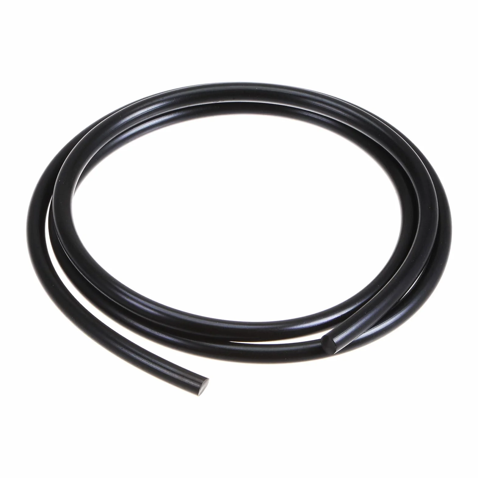 QUARKZMAN PU Transmisión Correa Poliuretano Redonda 6mm Diámetro 1 Metro Longitud Negro