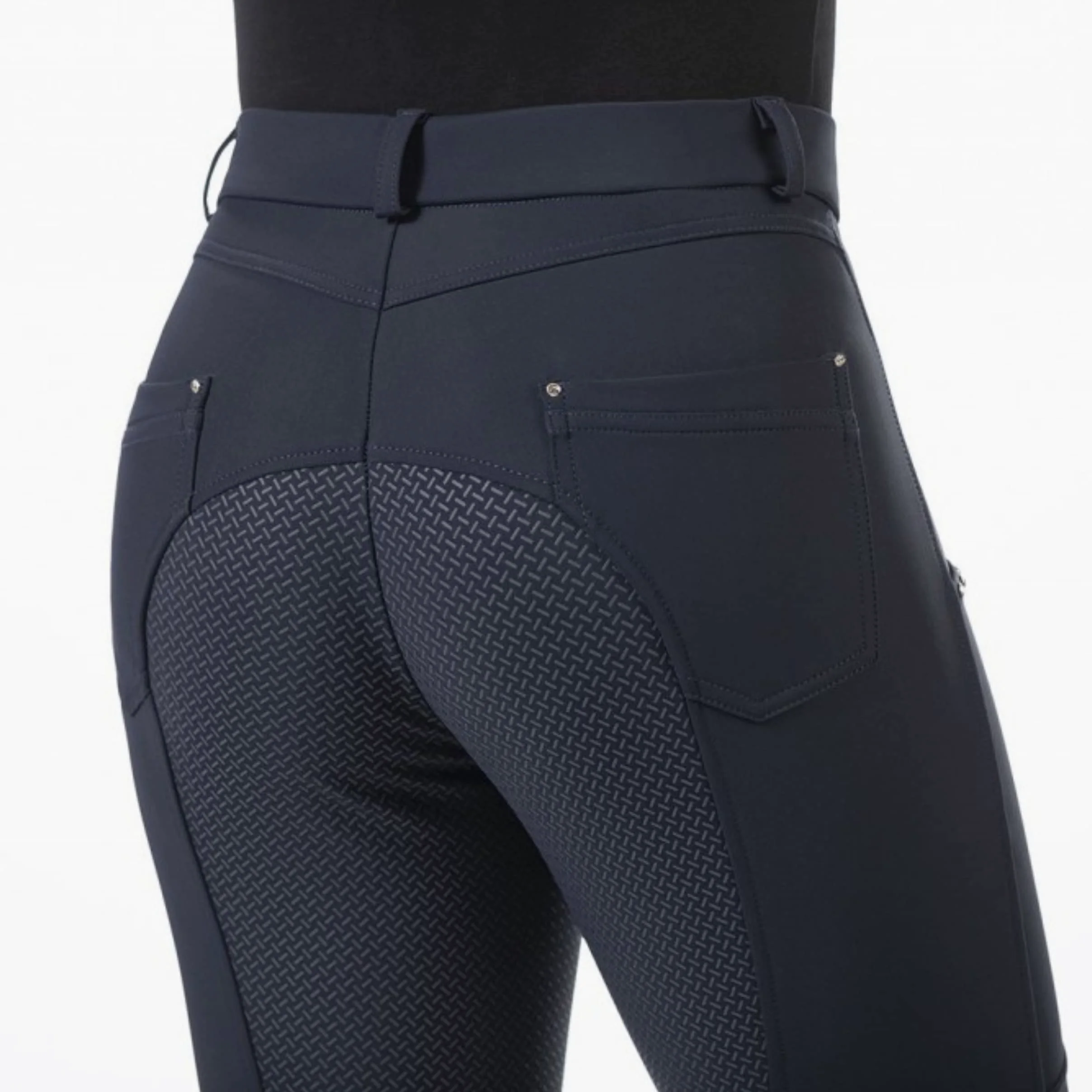 HKM Monaco Culera Full S. Pantalones de Montar para Mujer Azul Oscuro 38