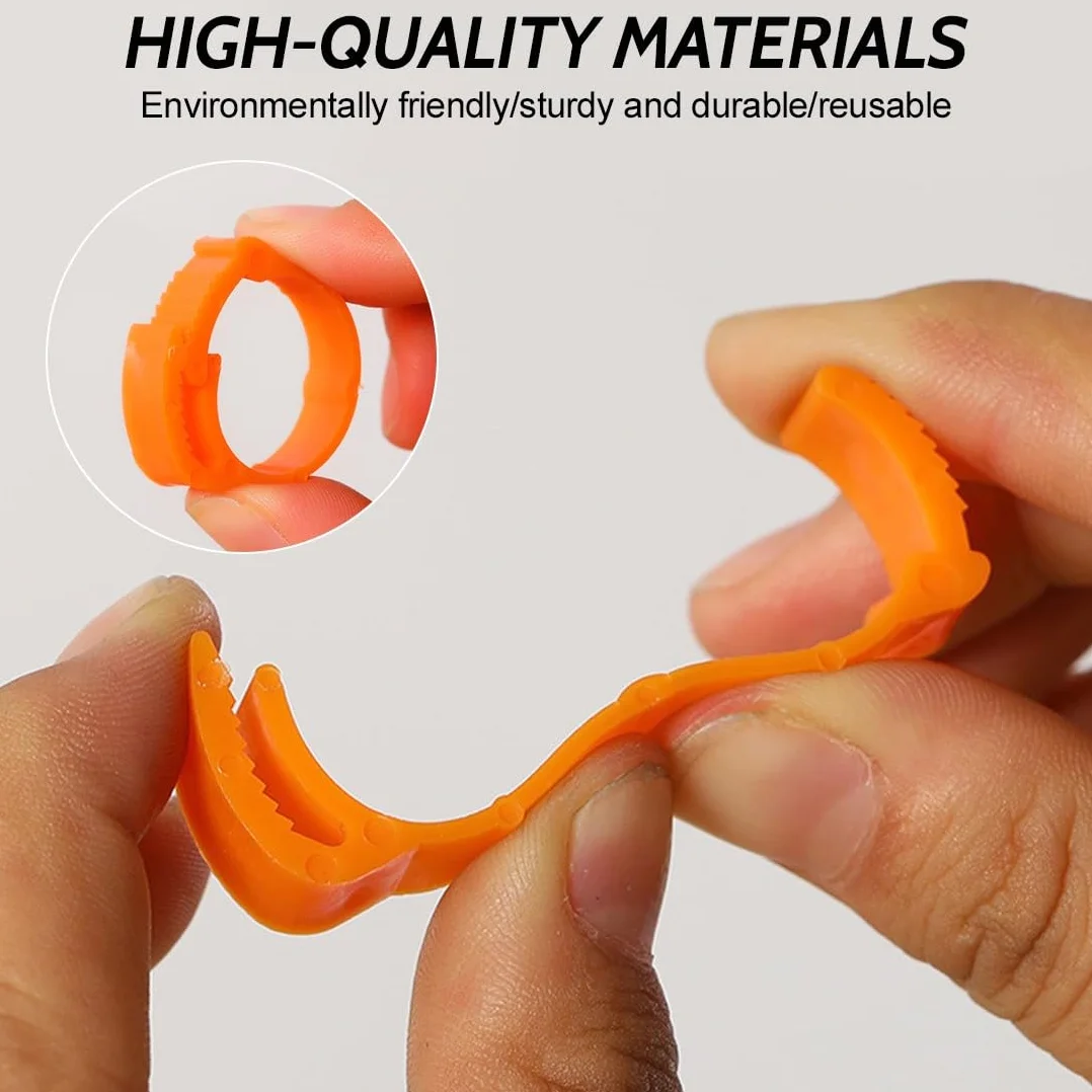 JEYORZY 60 Piezas Anillas para Gallinas, Anillos de Marcado para Pollos, Gansos, Patos