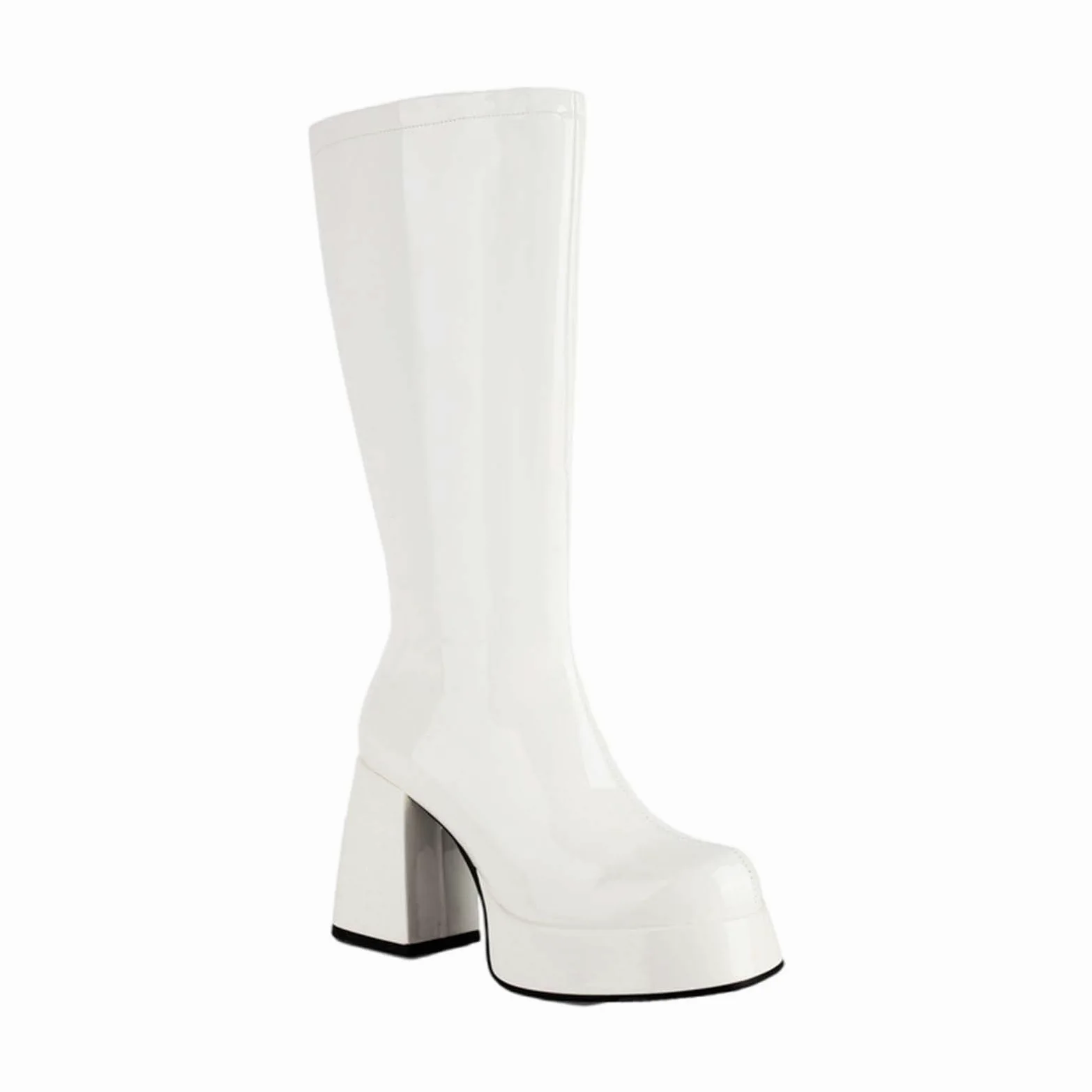 Botas altas de tacón para mujer, botas altas por encima de la rodilla ligeras al aire libre botas altas con tacón con cremallera botas de montar para mujer suela interior primavera invierno,