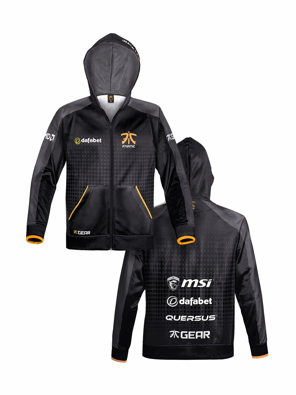 Fnatic Men's Player Zipped Hoodie 2XL